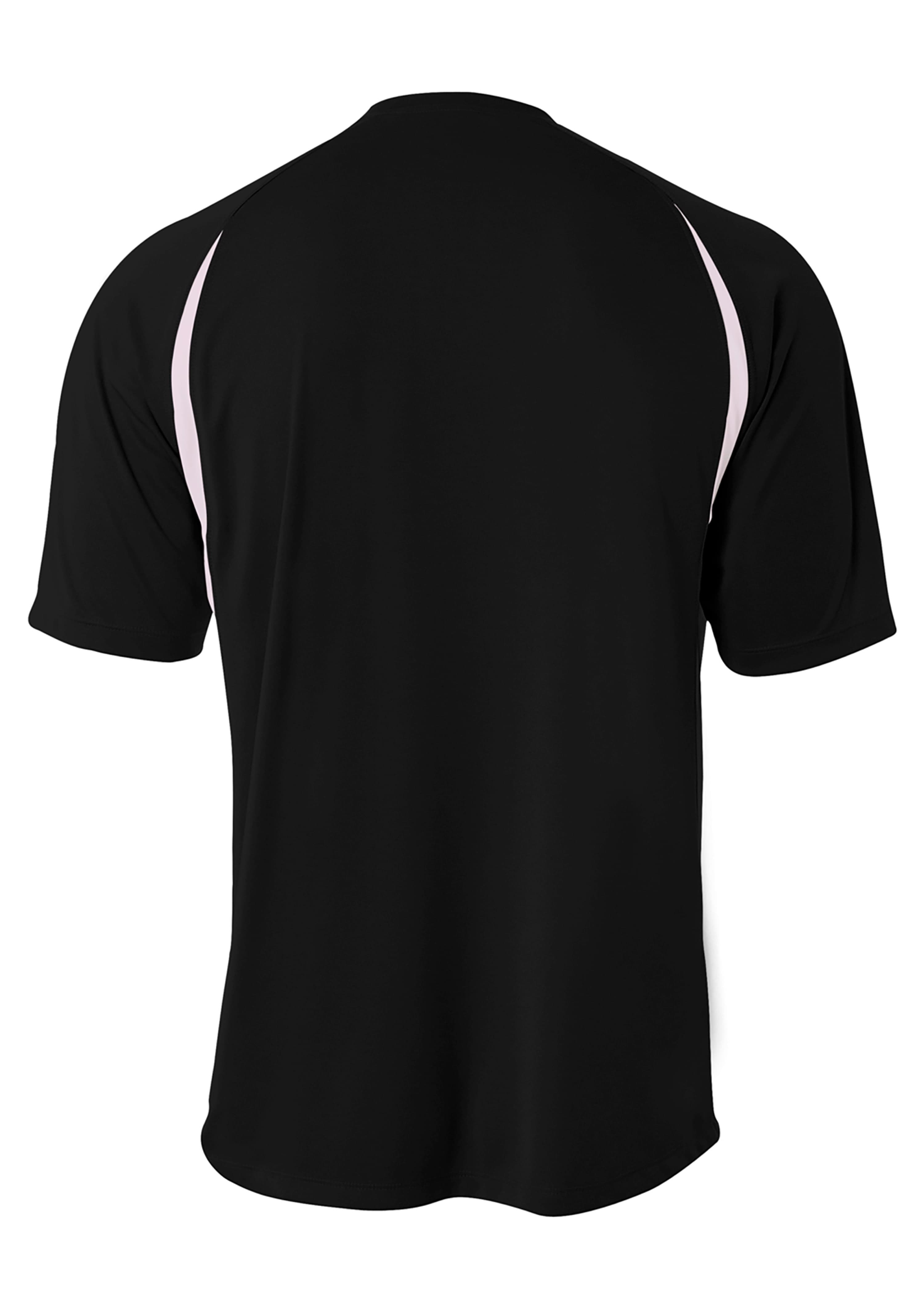 A4 Cooling Performance Color Block Tee - BLACK/WHITE - back