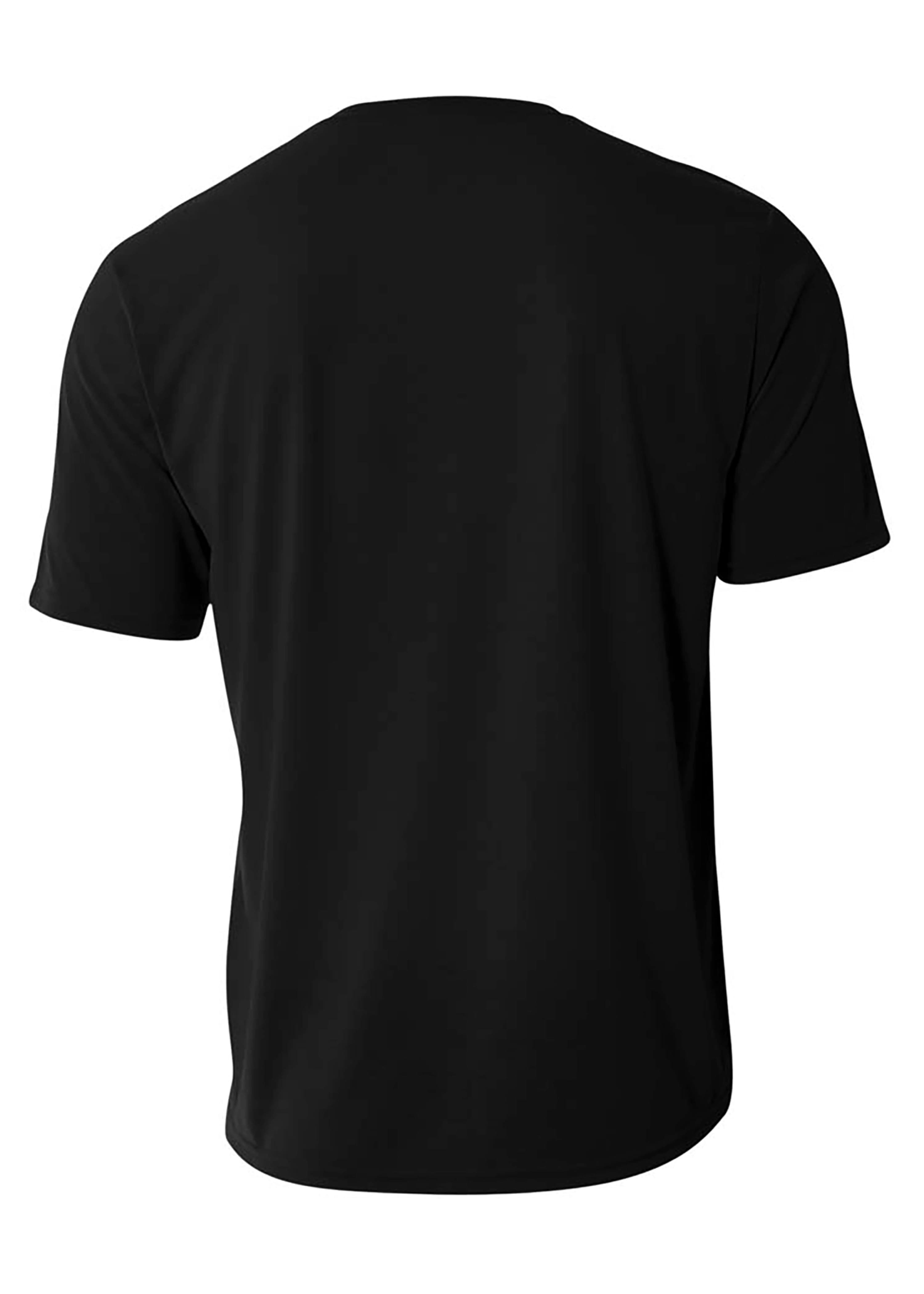 A4 Spun Poly Tee - BLACK - back