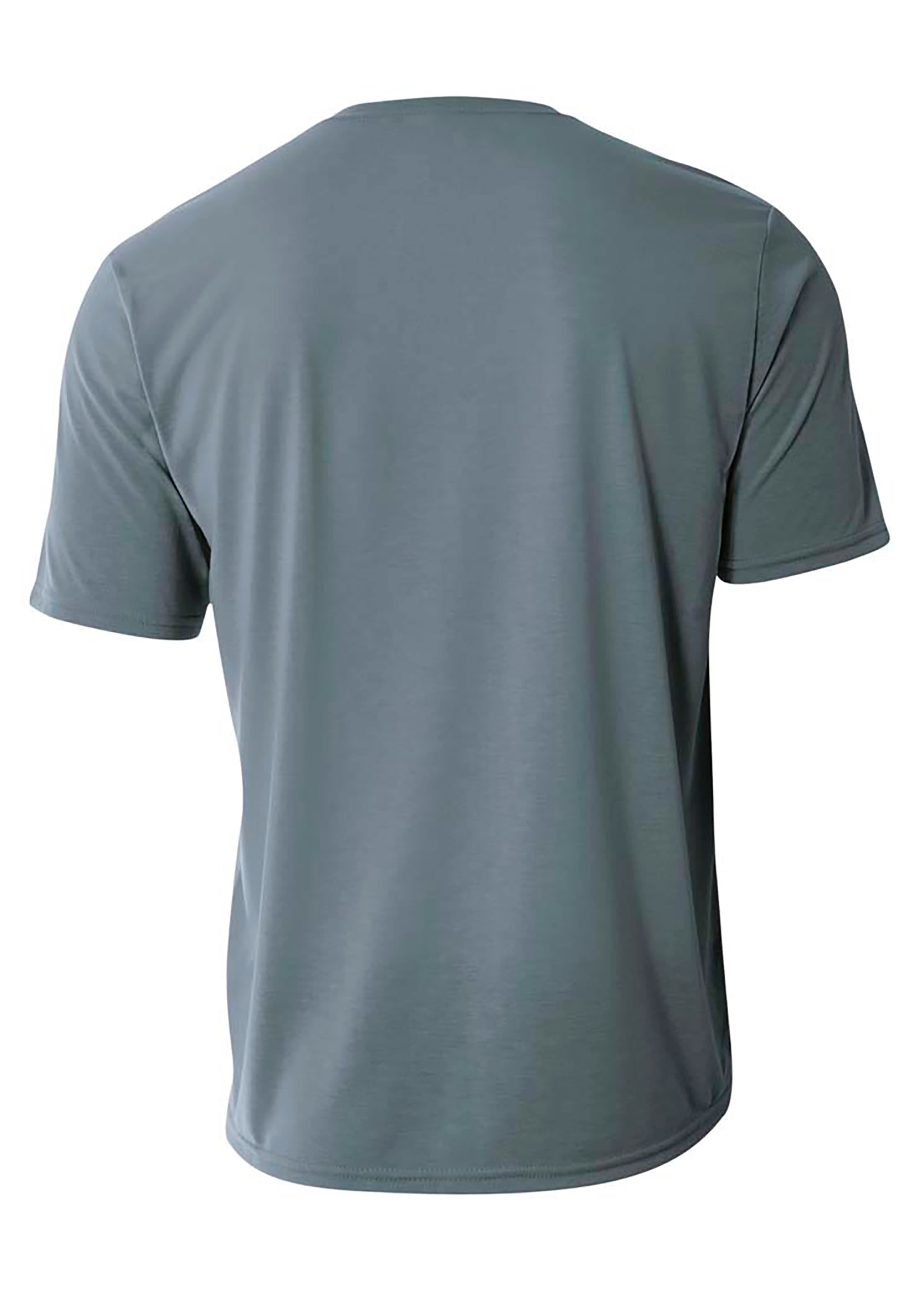 A4 Spun Poly Tee - GRAPHITE - back