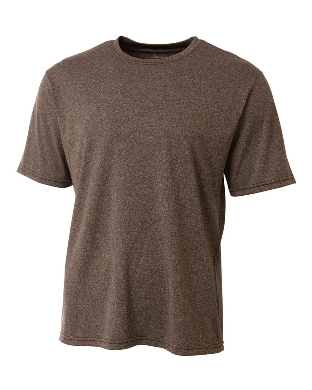 A4 Topflight Heather Tee - CHARCOAL - front