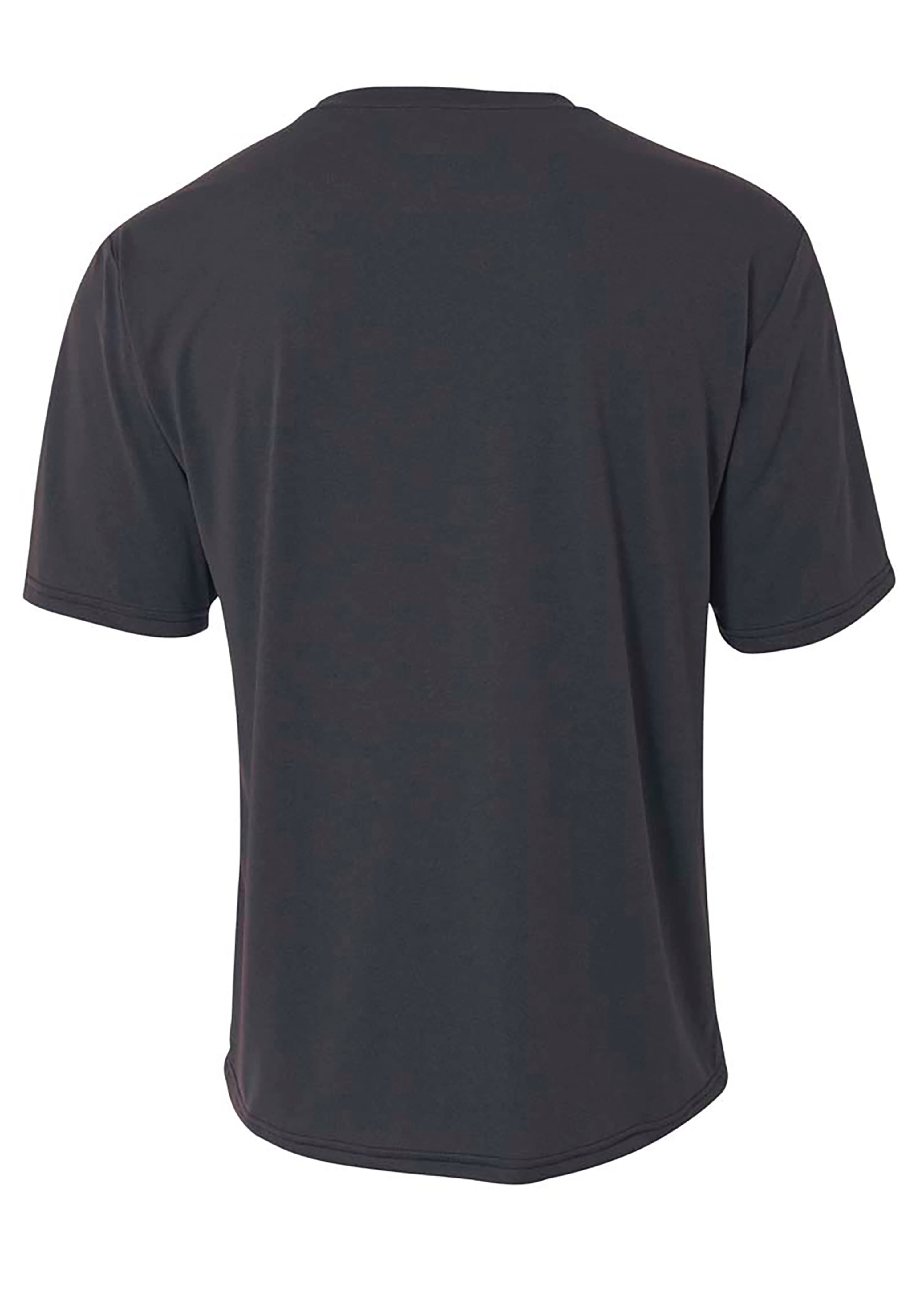 A4 Topflight Heather Tee - CHARCOAL - back