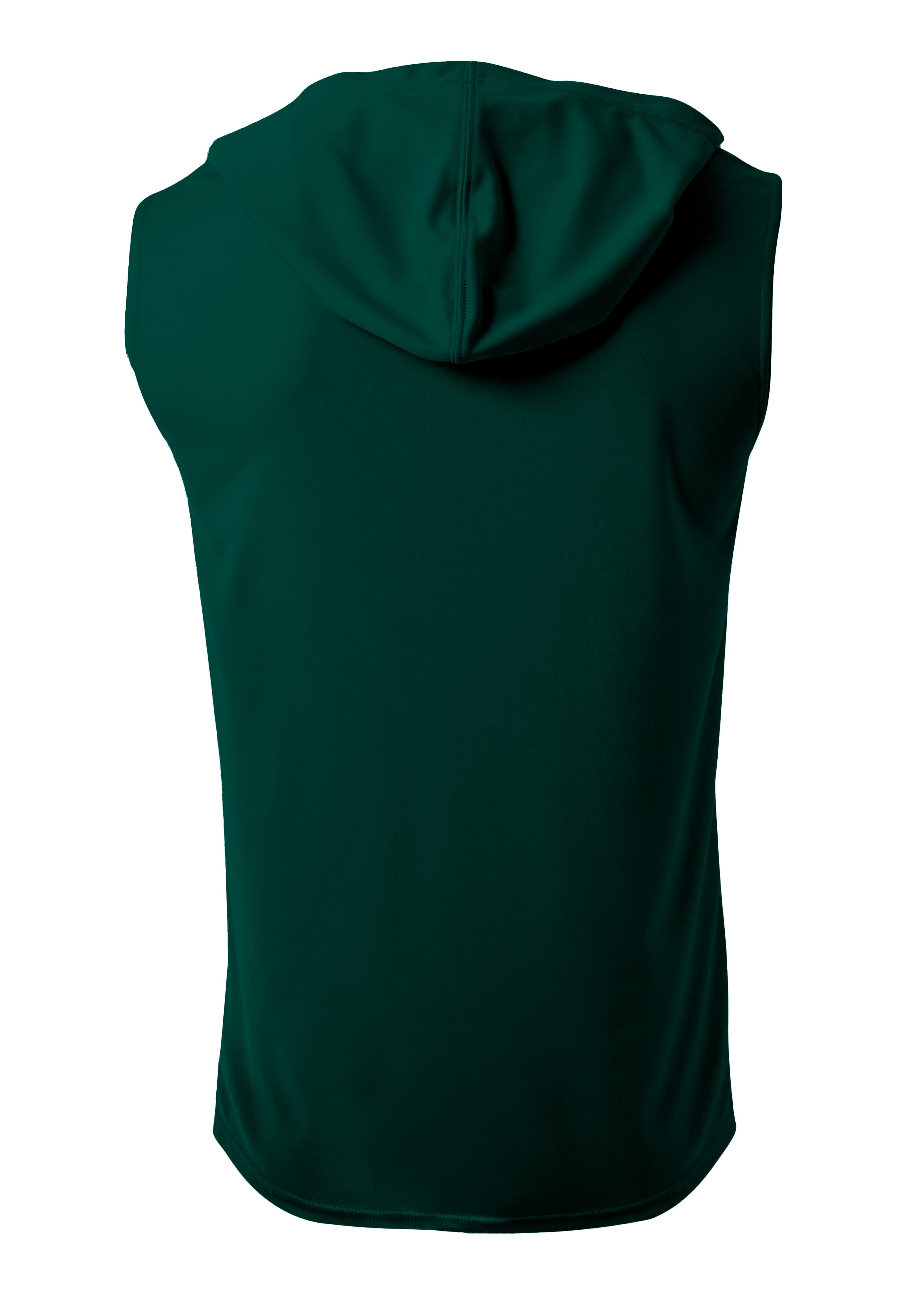A4 Sleeveless Hooded Tee - FOREST - back