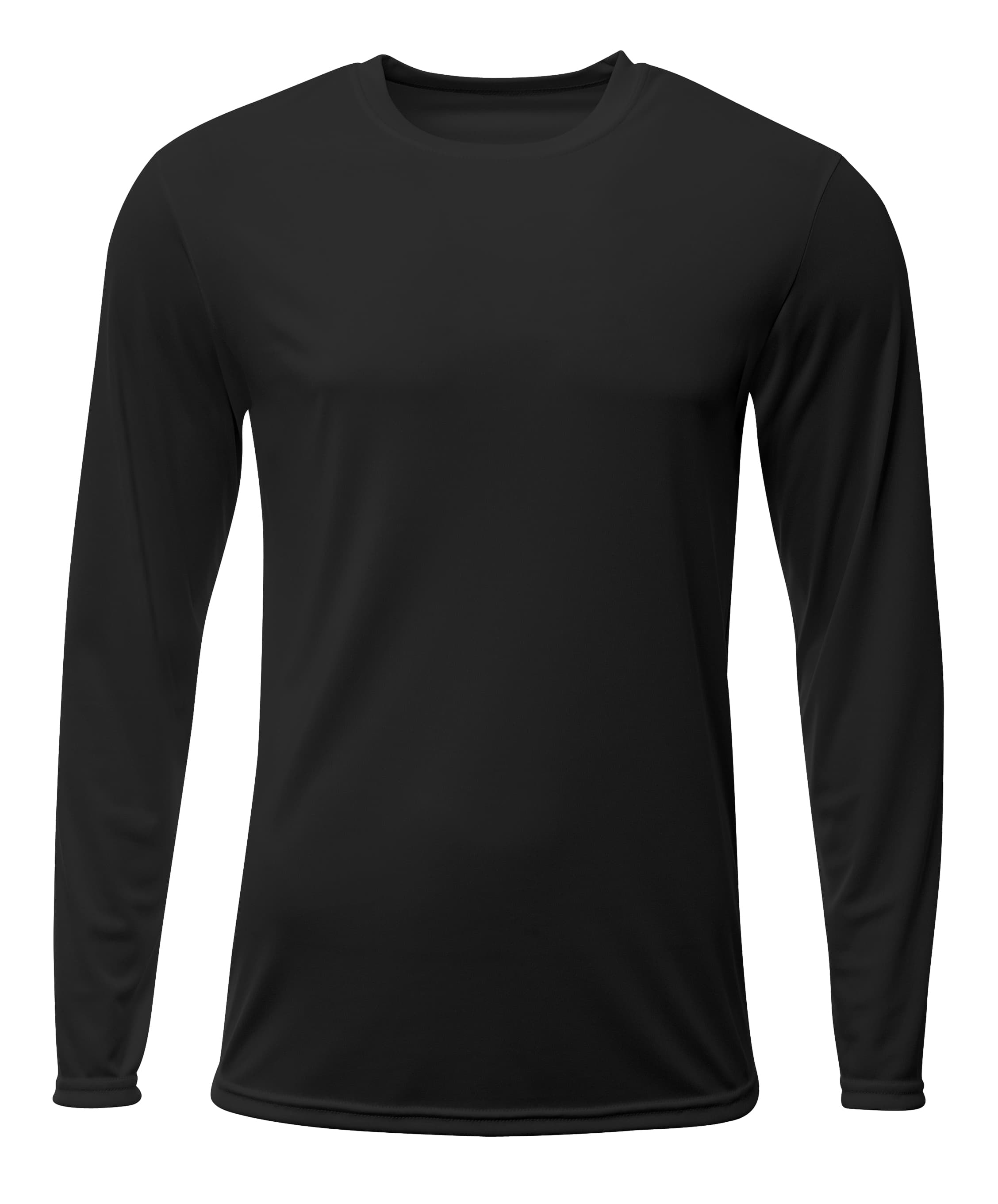 A4 Youth Sprint Long Sleeve Tee - BLACK - front
