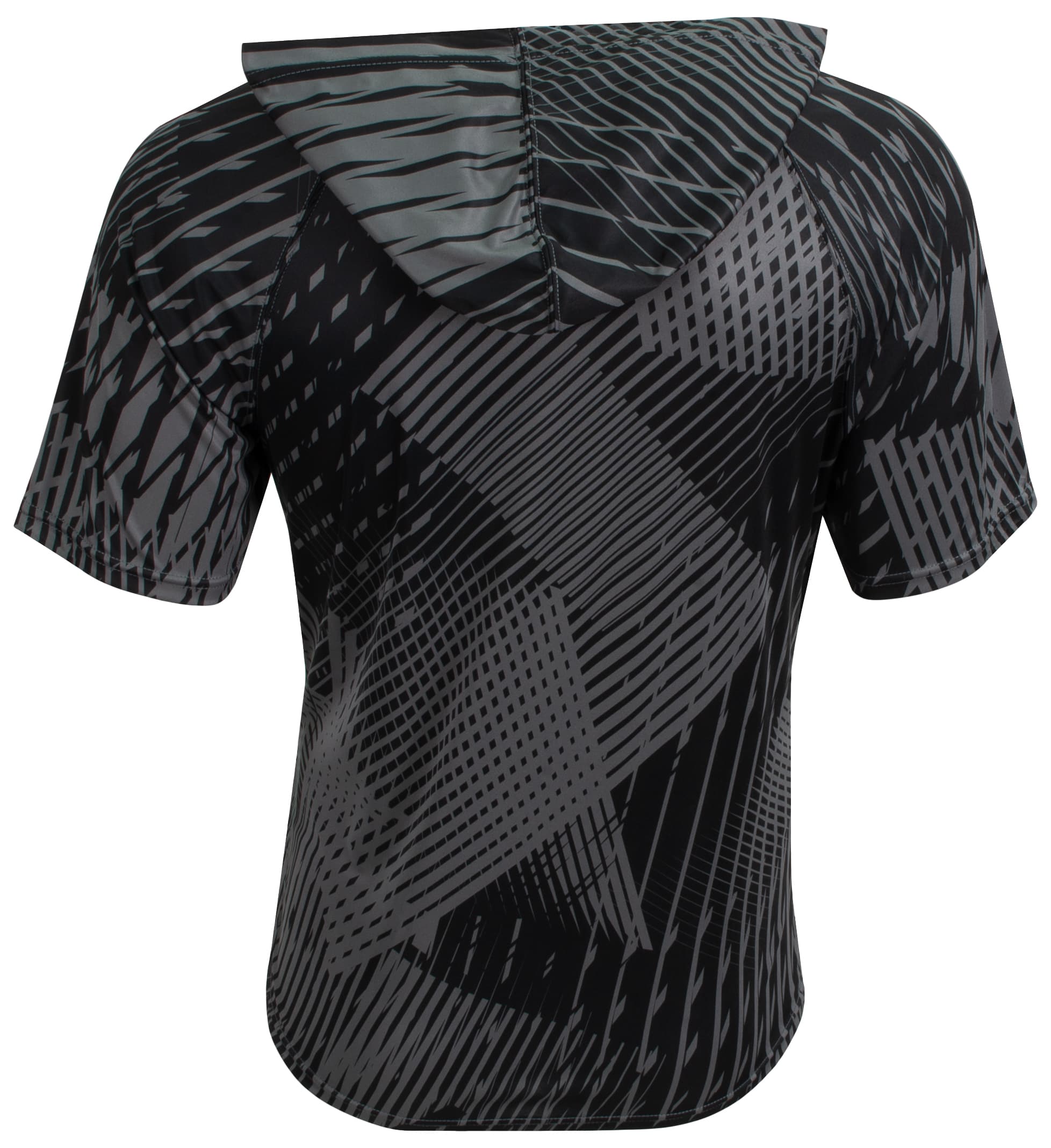 A4 Youth Ricochet Hooded Tee - GRAPHITE/BLACK - back