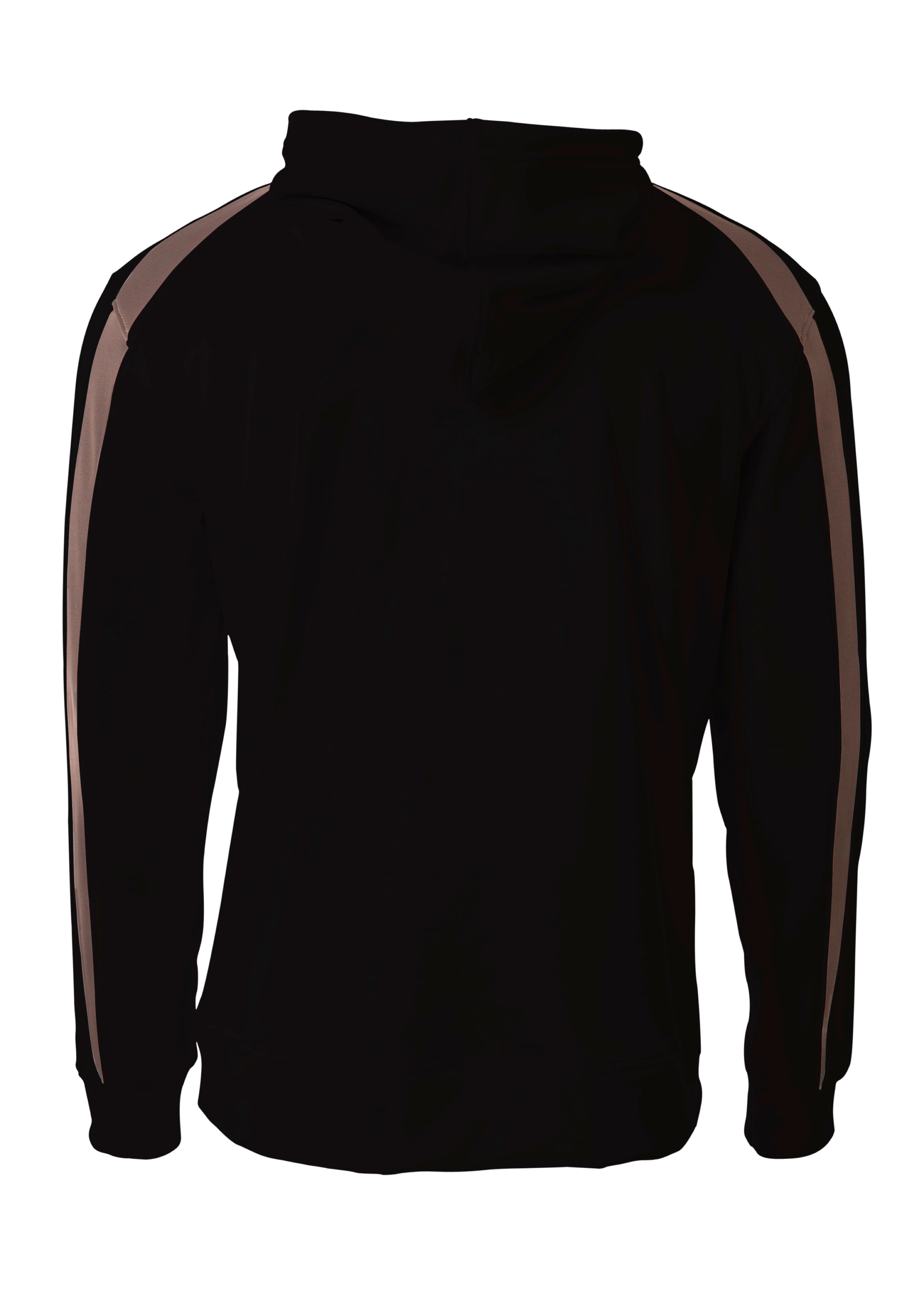A4 Youth Spartan Fleece Hoodie - BLACK/GRAPHITE - back