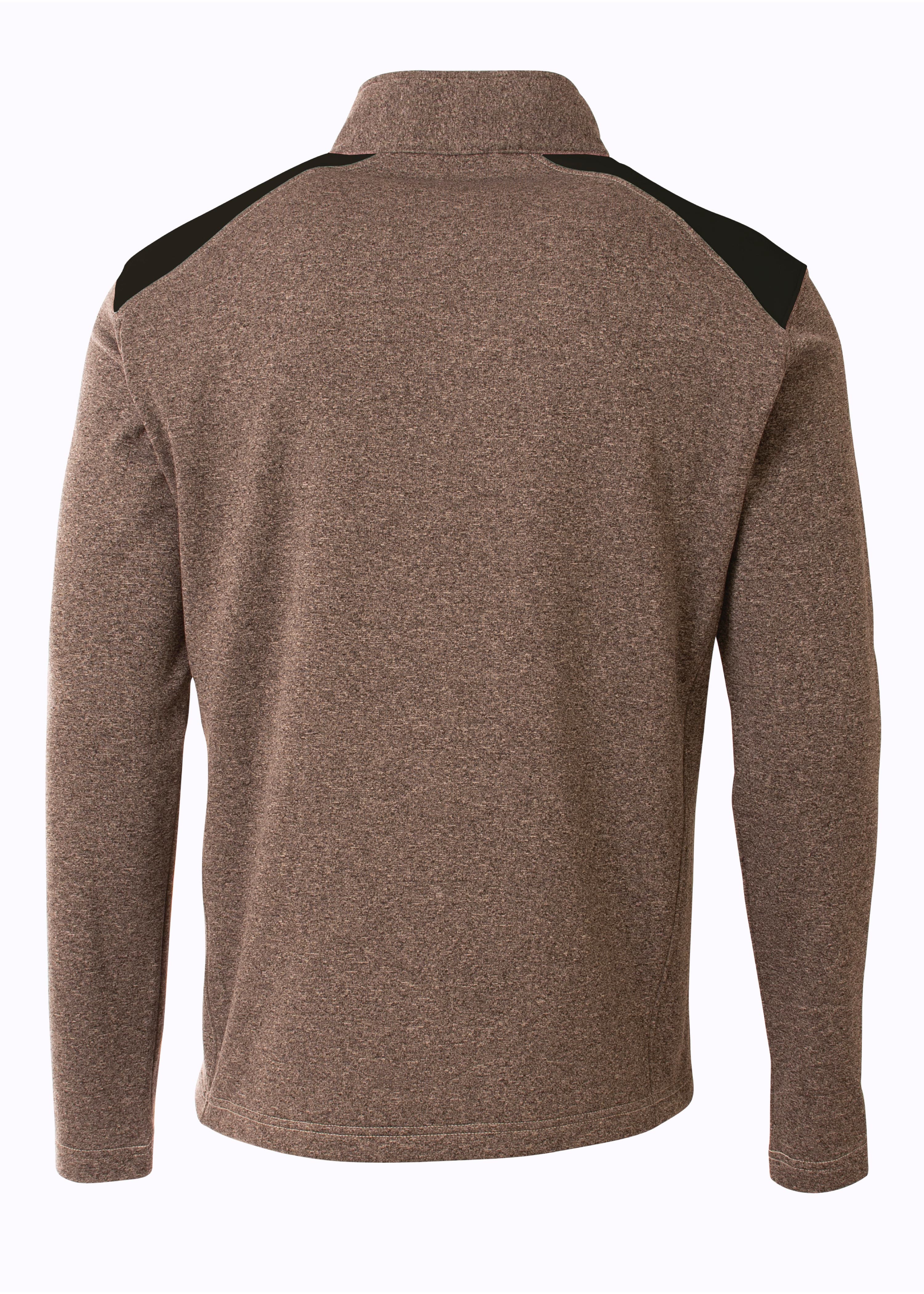 A4 Youth Tourney Fleece Quarter Zip - HEATHER/BLACK - back