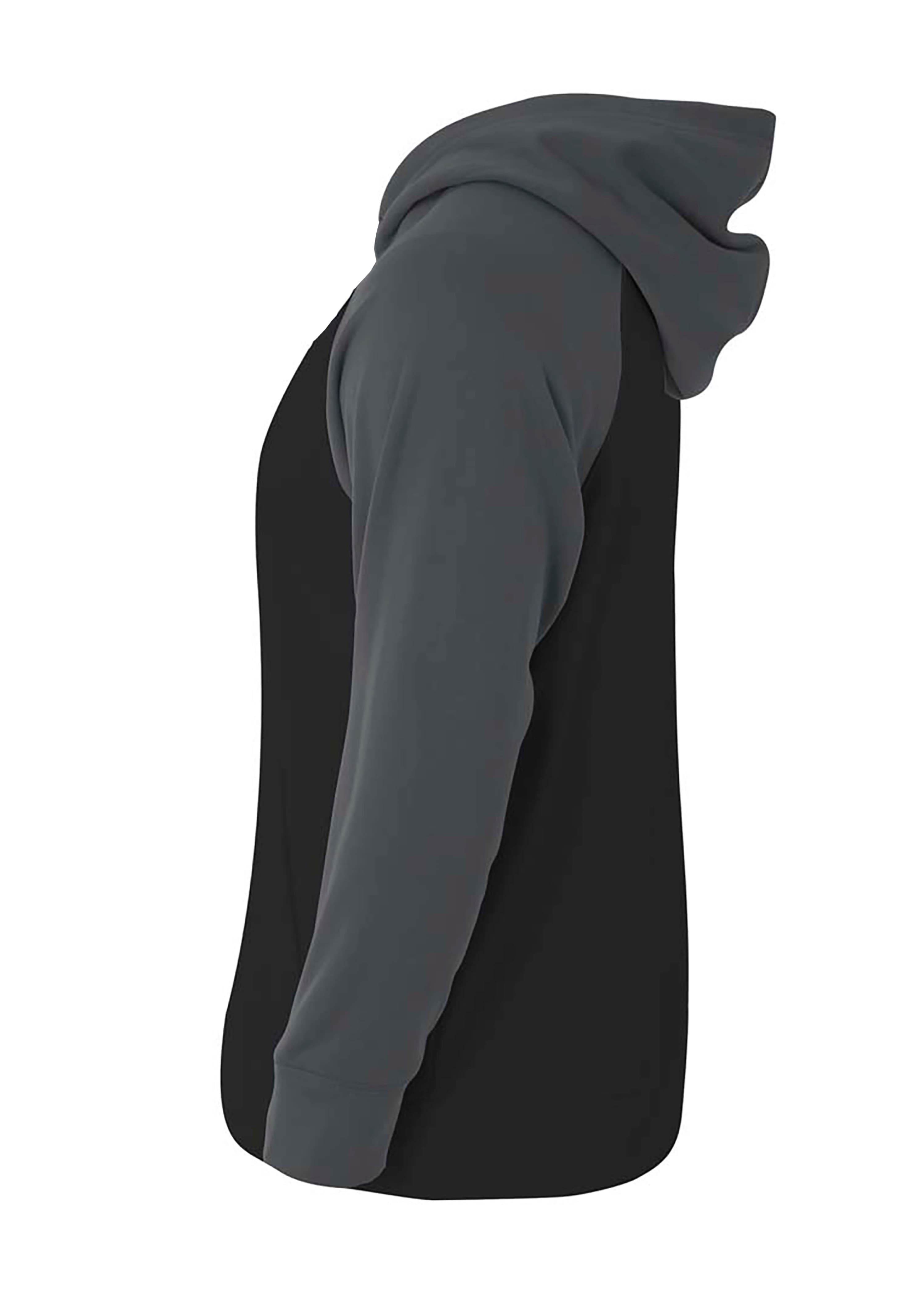 A4 Color Block Tech Fleece Hoodie - BLACK/GRAPHITE - side