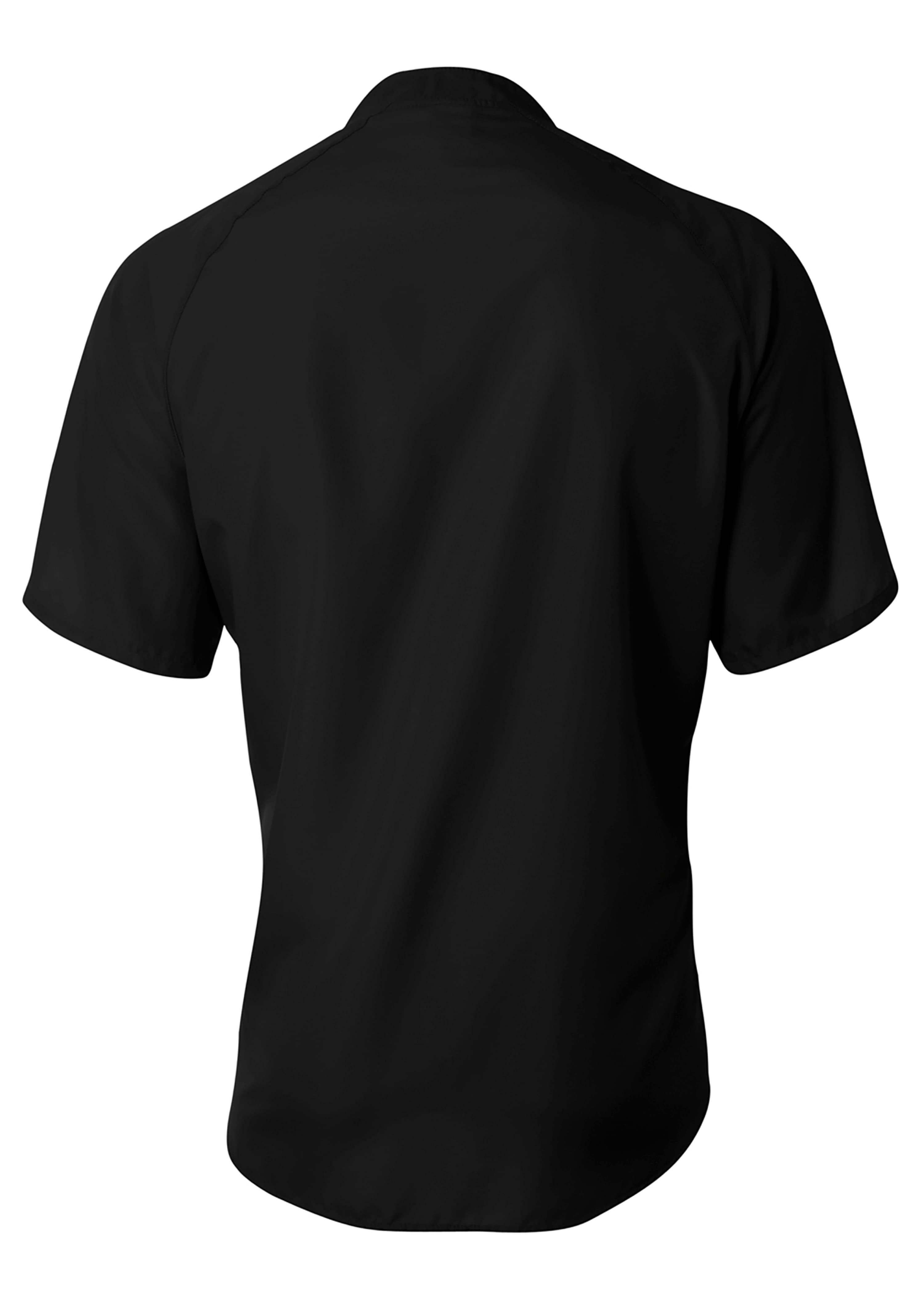 A4 Batting Jacket - BLACK - back