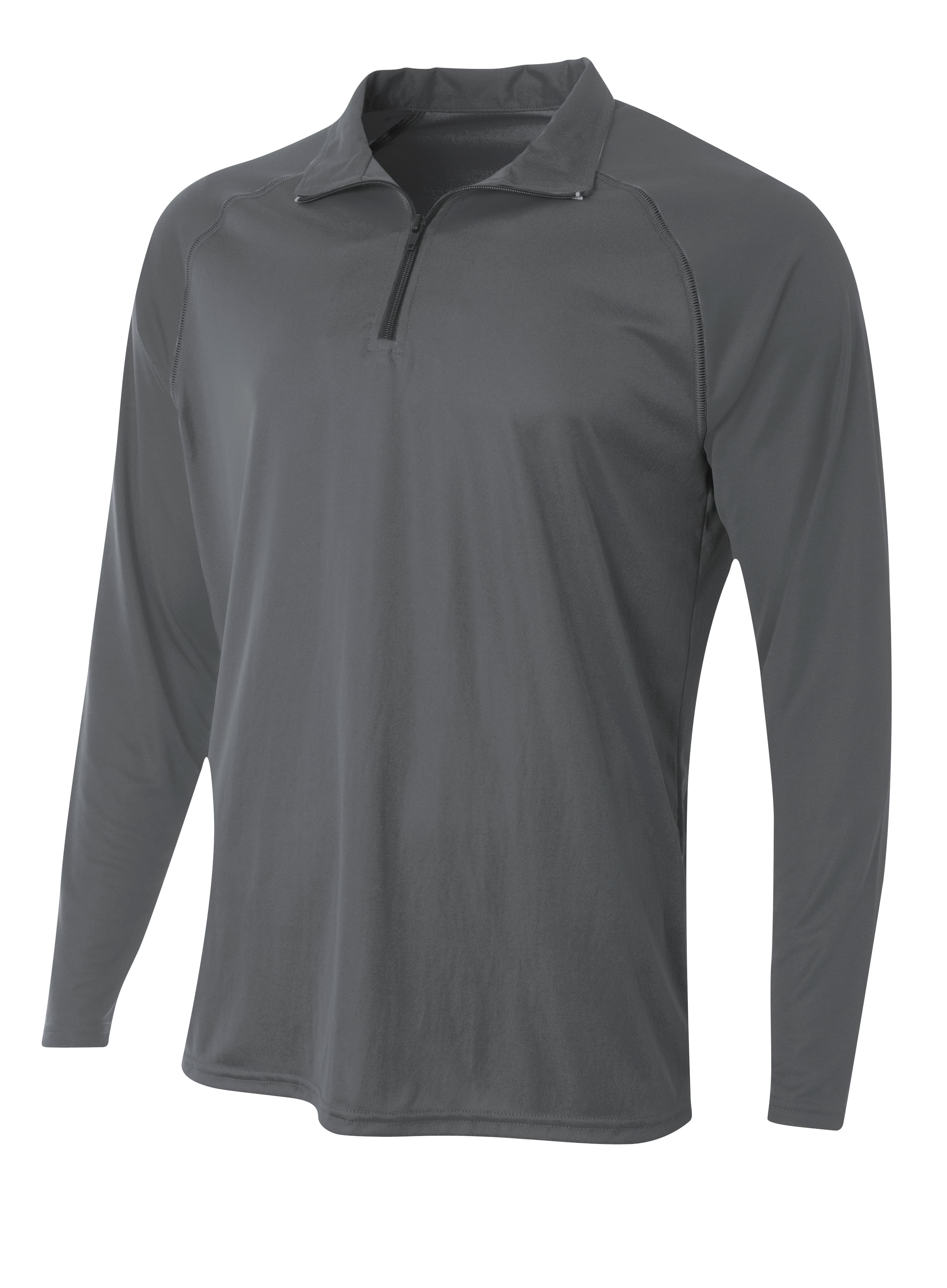 A4 Youth Daily Quarter Zip - GRAPHITE - front