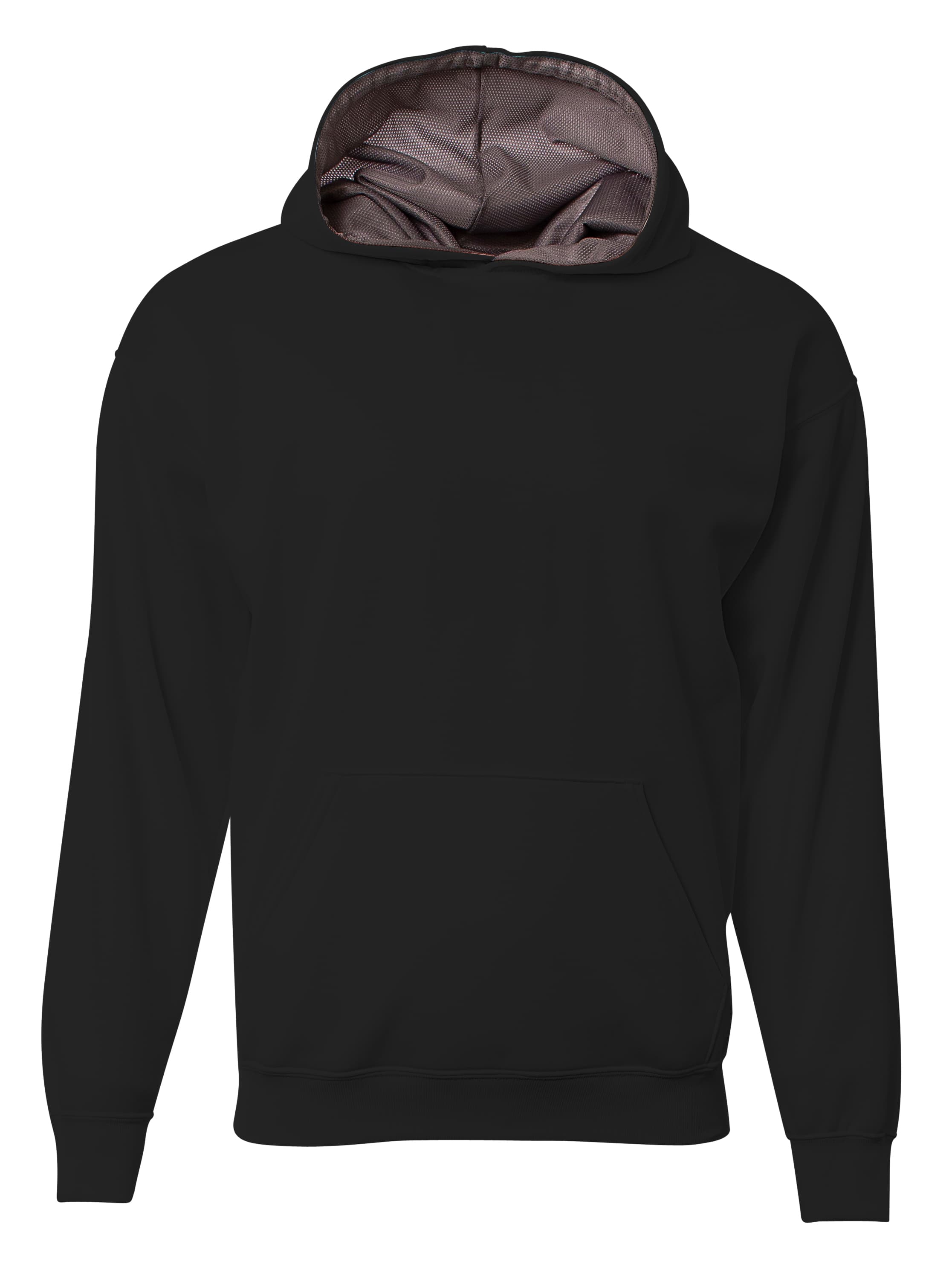 A4 Sprint Fleece Hoodie - BLACK - front