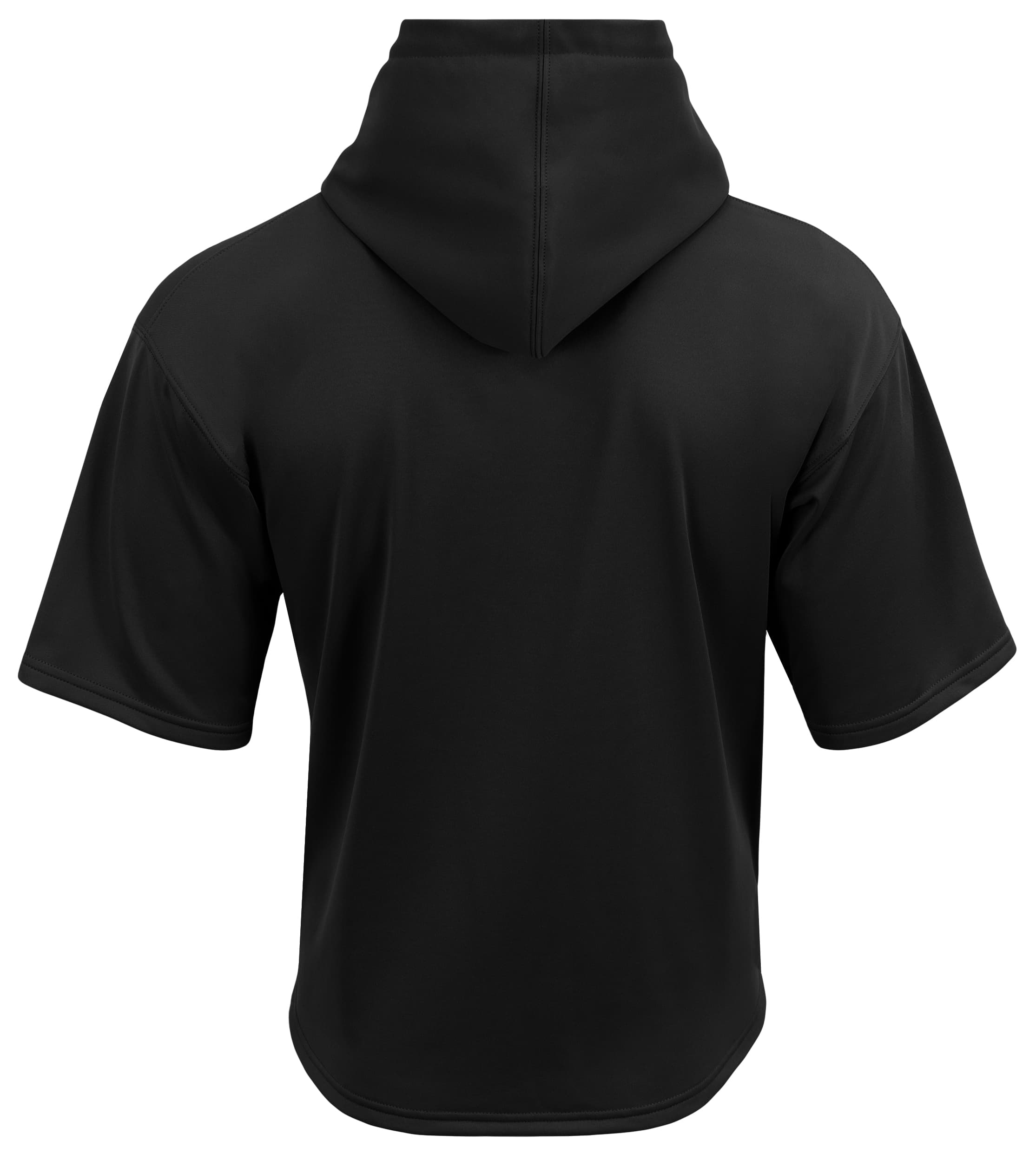 A4 Youth Sprint Short Sleeve Fleece Hoodie - BLACK - back