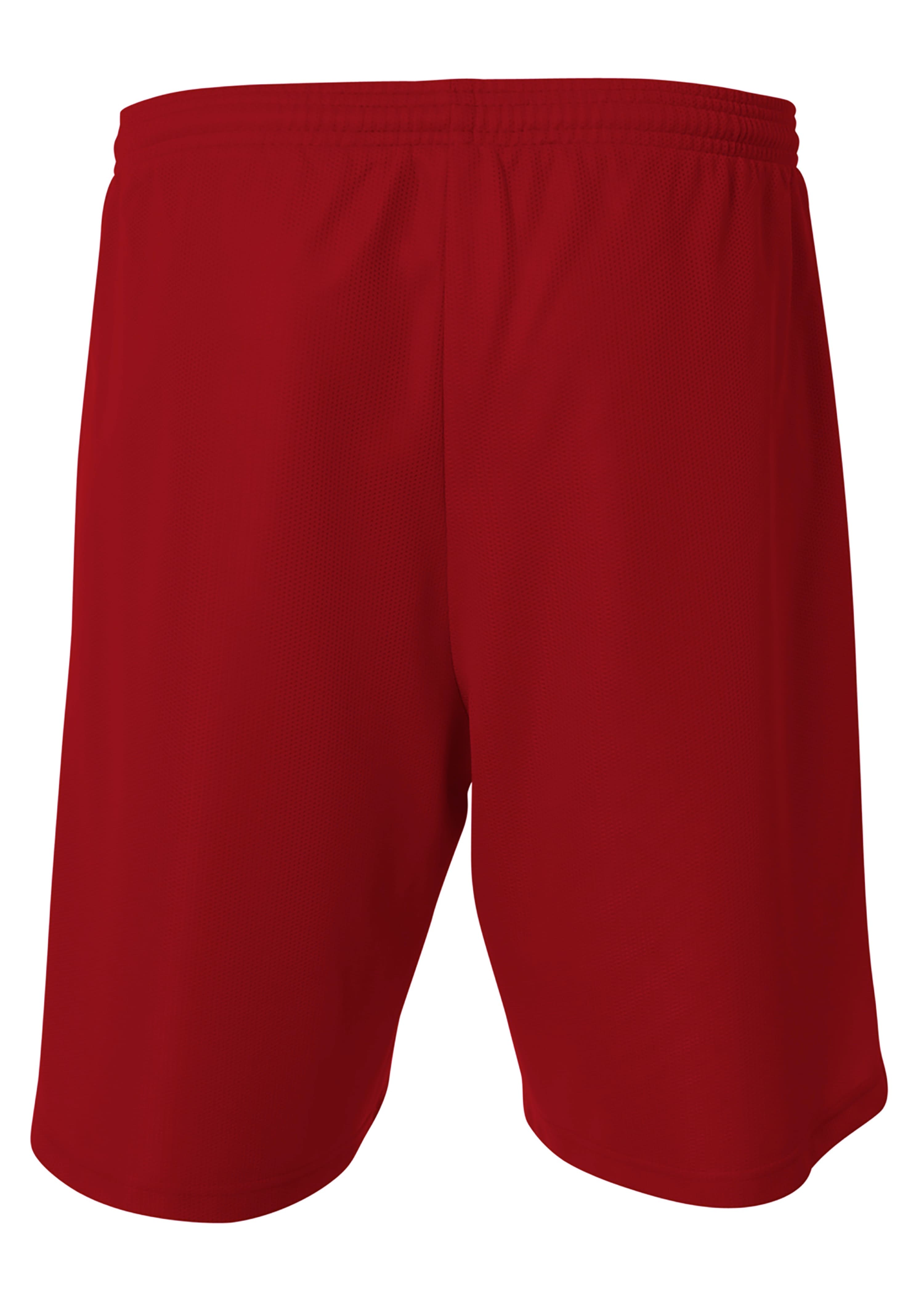 A4 Lined Micromesh Short - CARDINAL - back