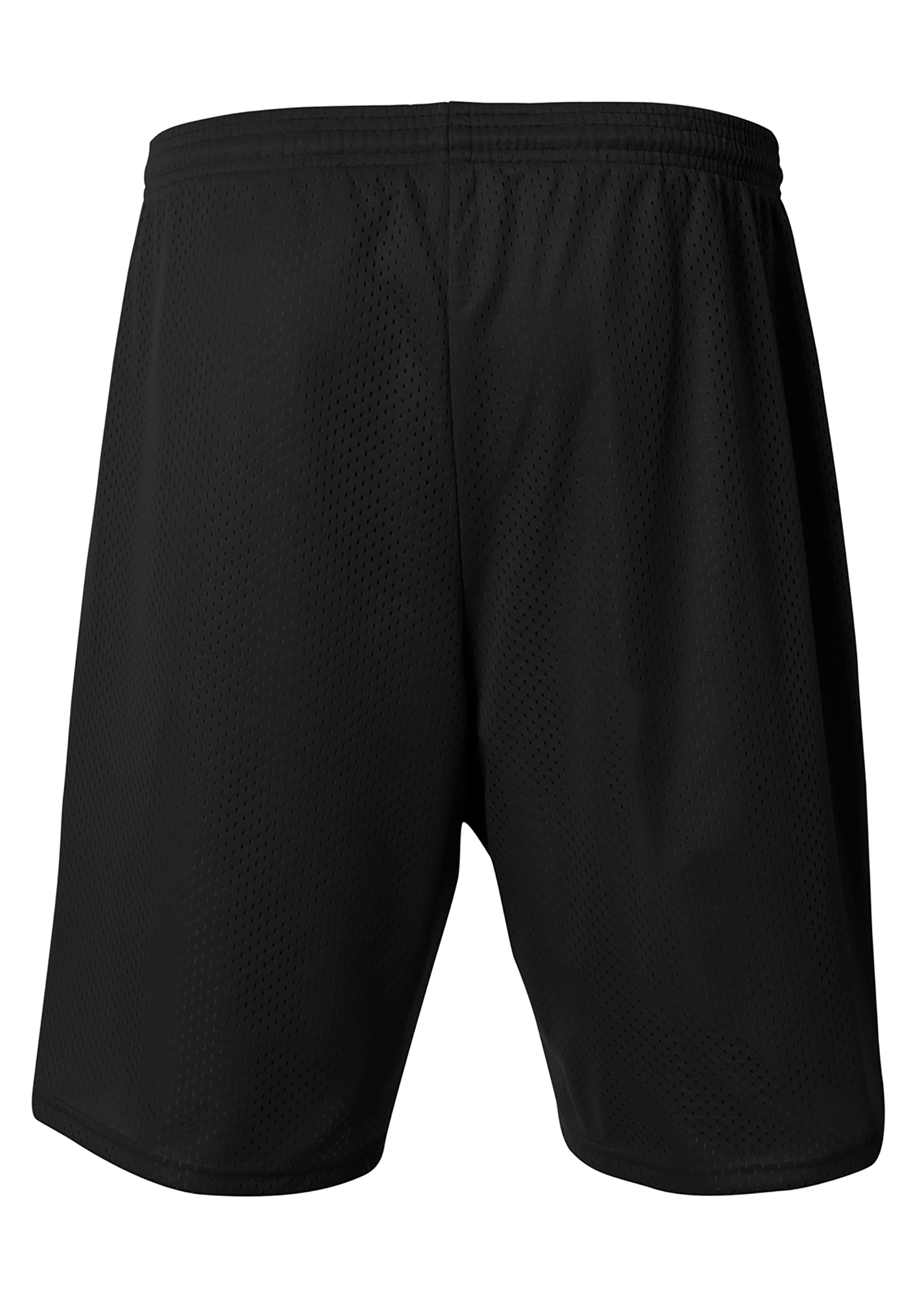 A4 Lined Tricot Mesh Shorts - BLACK - back