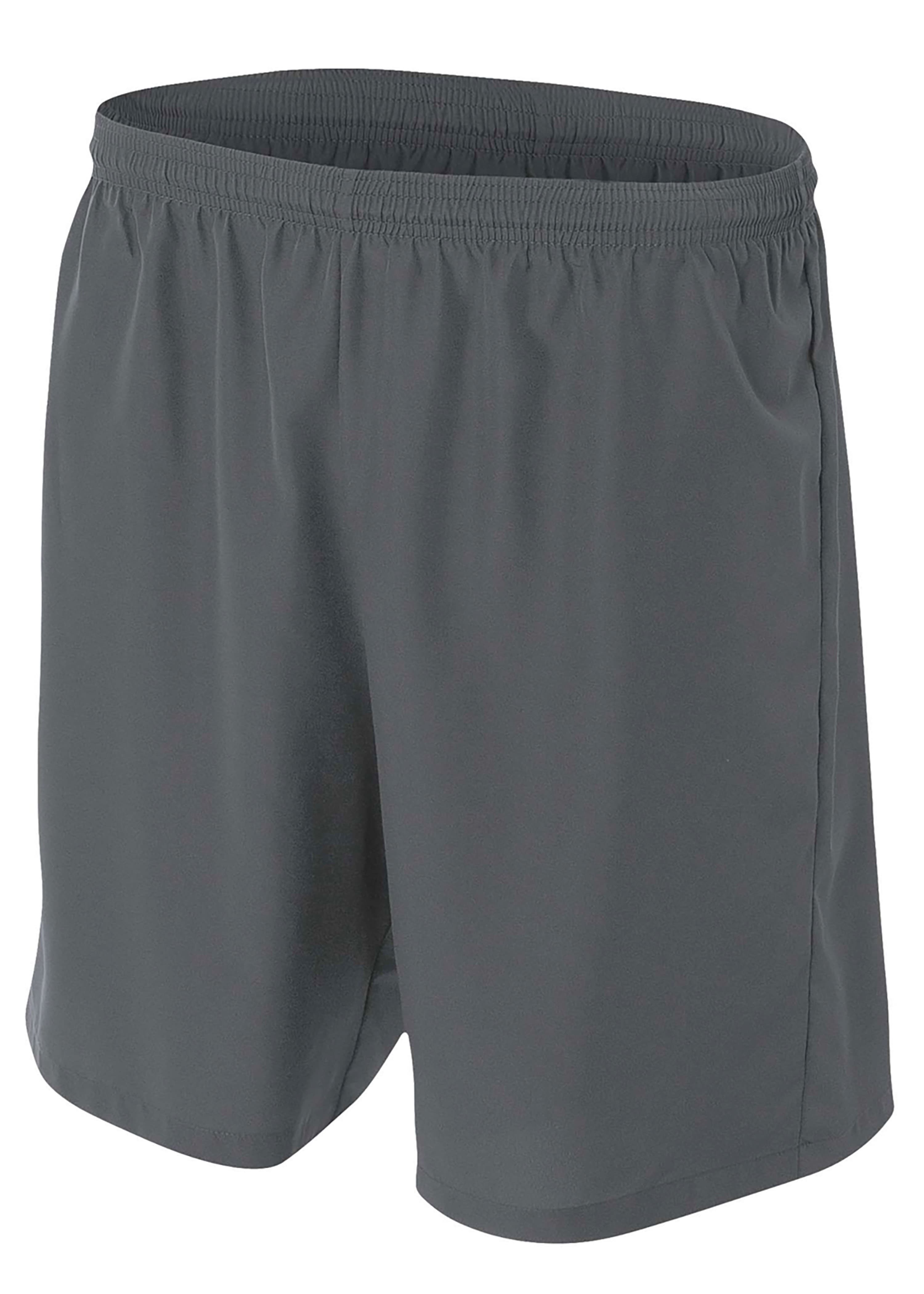 A4 Woven Soccer Short - GRAPHITE - front