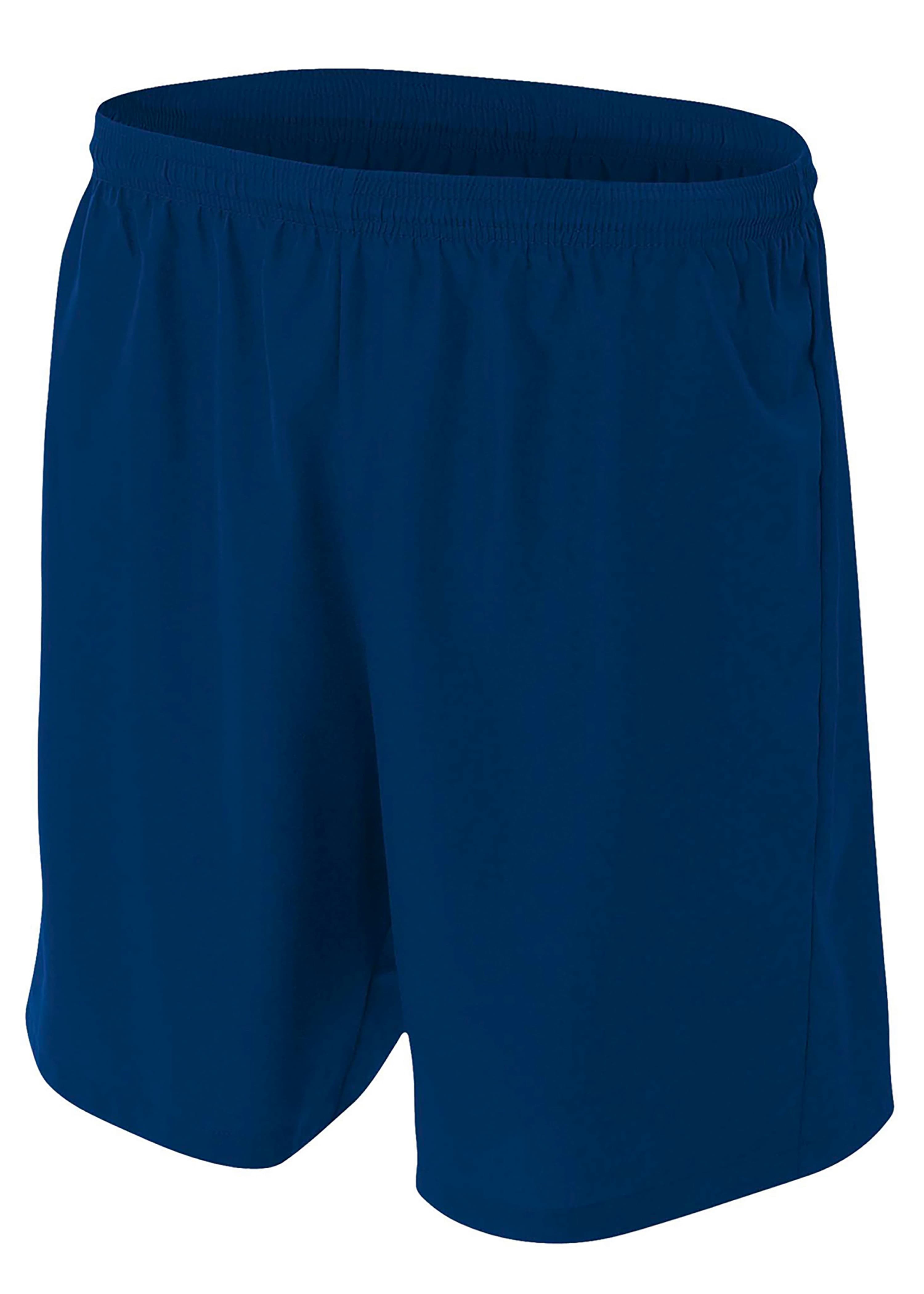 A4 Woven Soccer Short - NAVY - front
