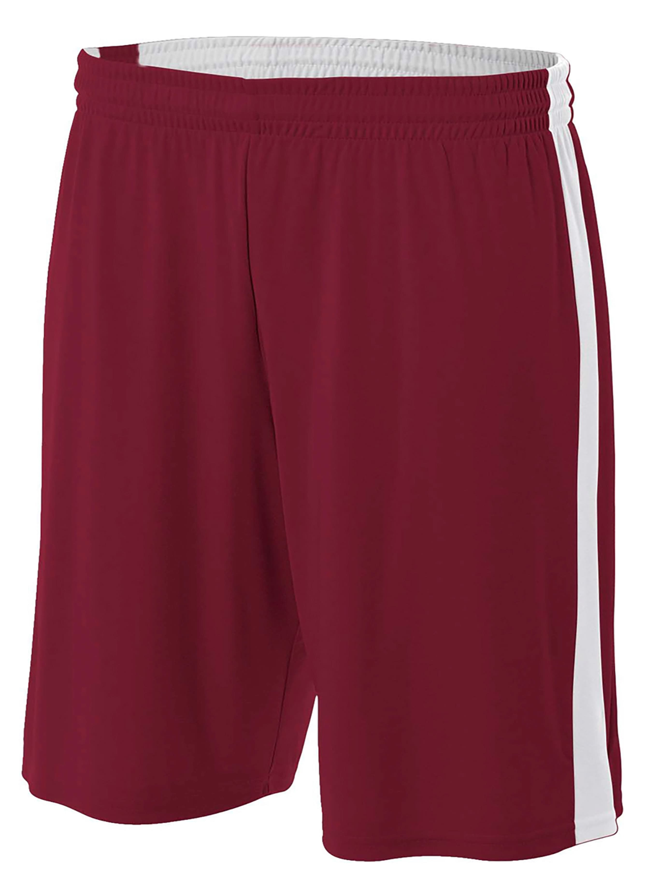 A4 6"  Youth Reversible Moisture Management - CARDINAL/WHITE - front