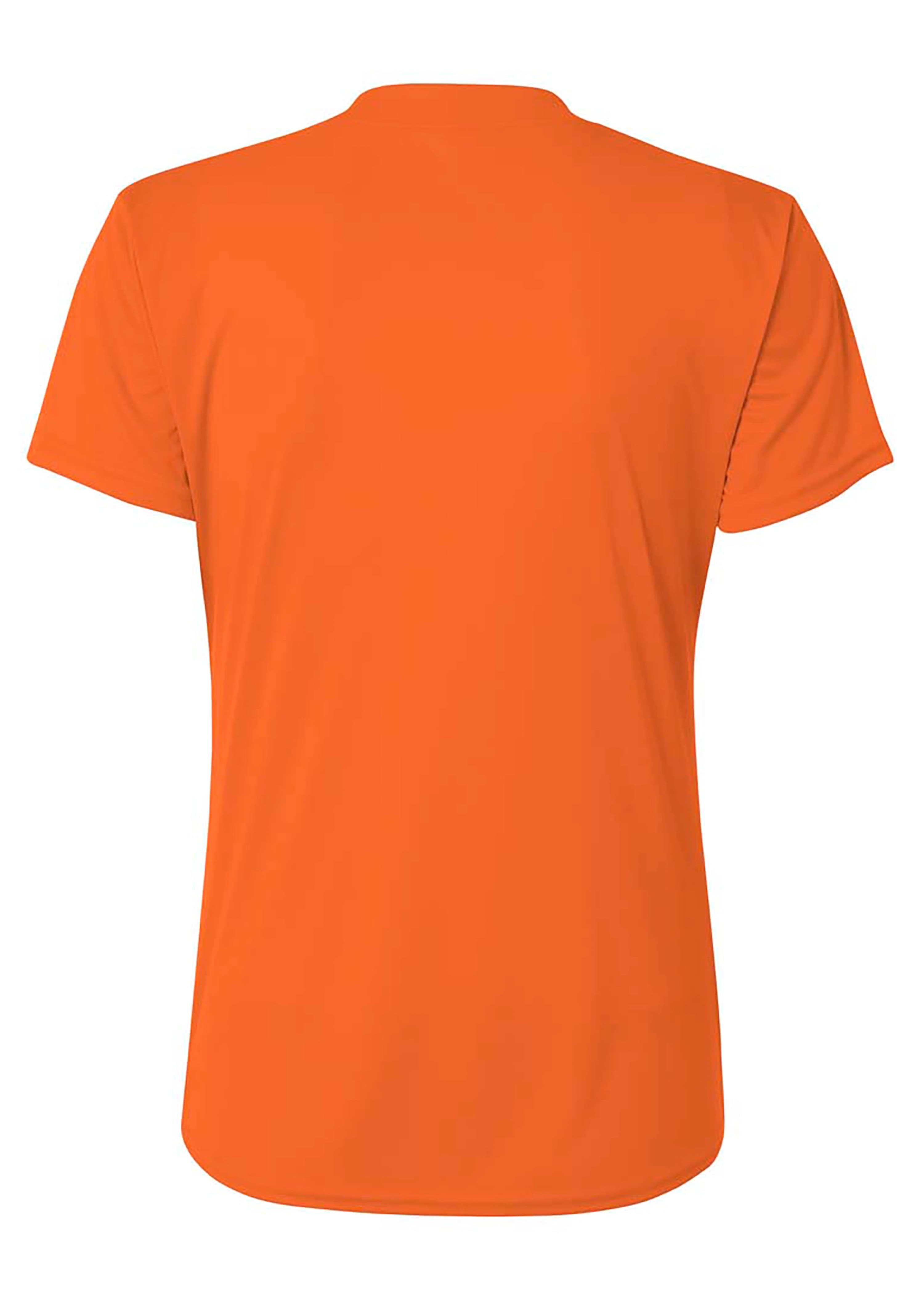 A4 Tek 2-Button Henley - ATHLETIC ORANGE - back