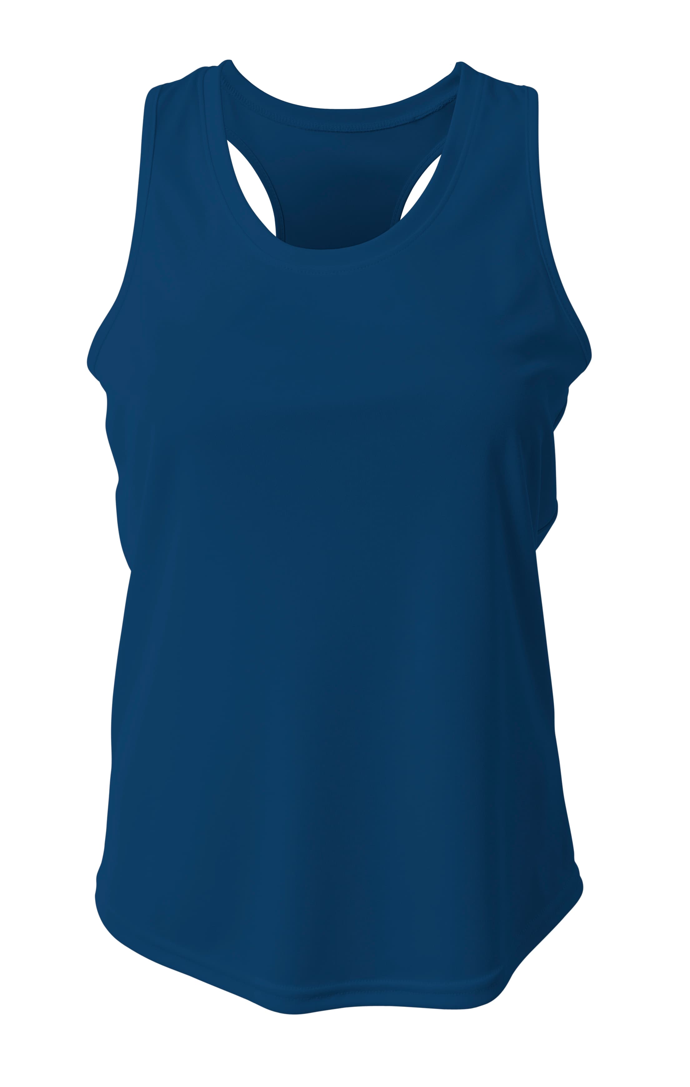 A4 Athletic Racerback Tank - NAVY - front