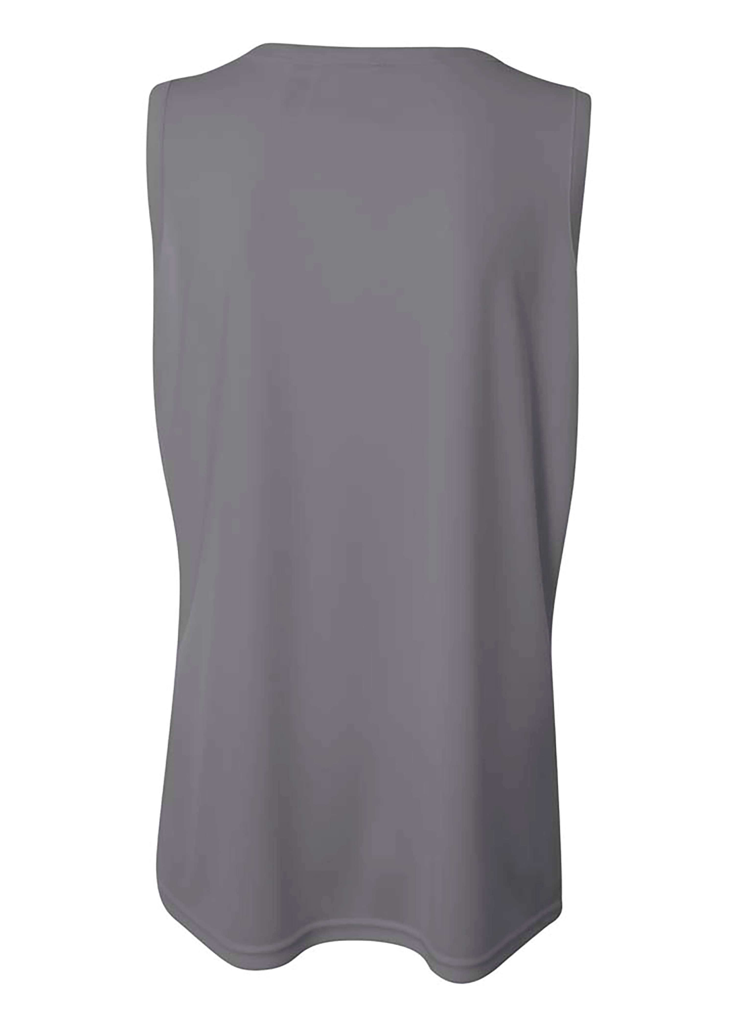 A4 Athletic Tank - GRAPHITE - back