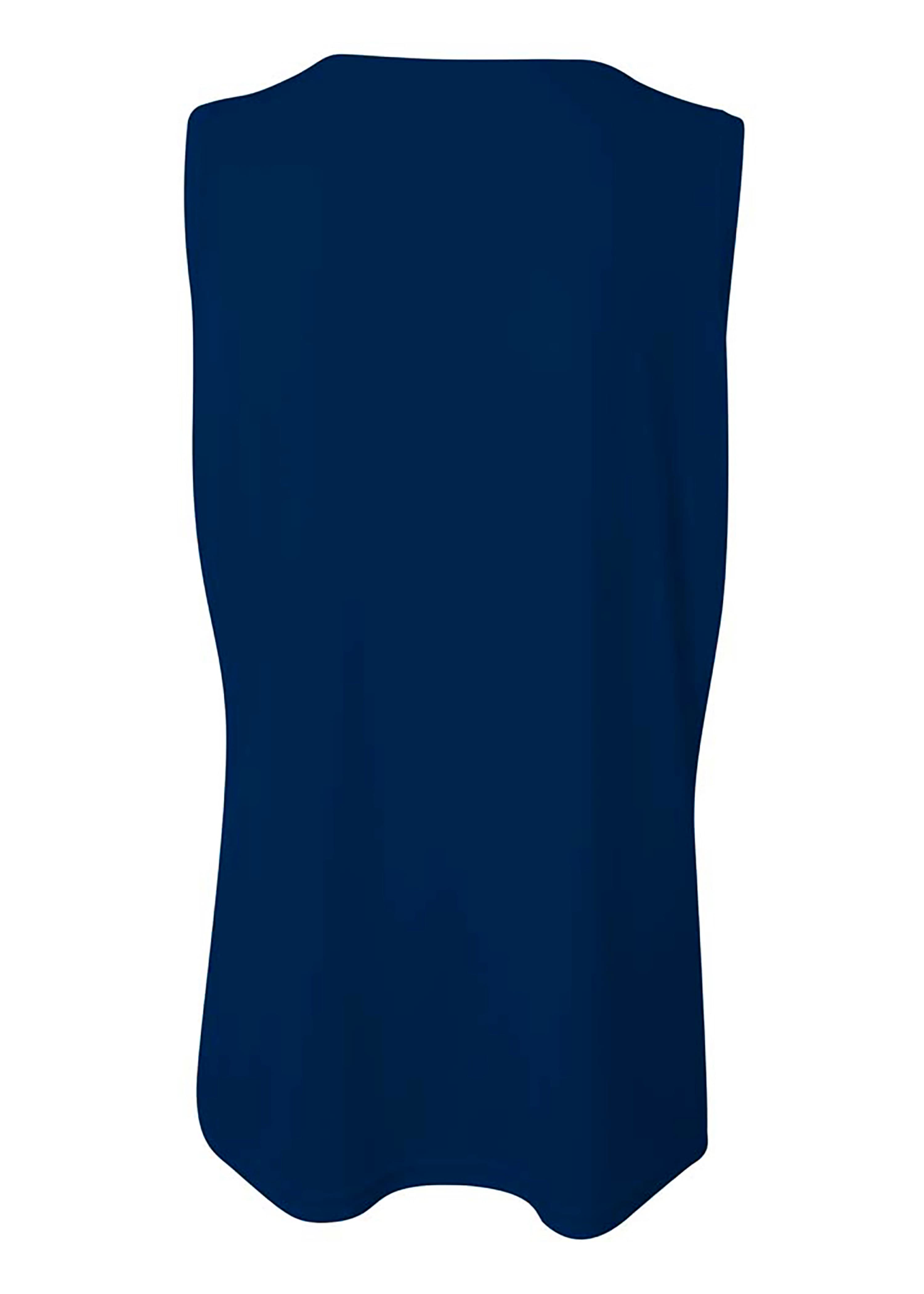 A4 Athletic Tank - NAVY - back
