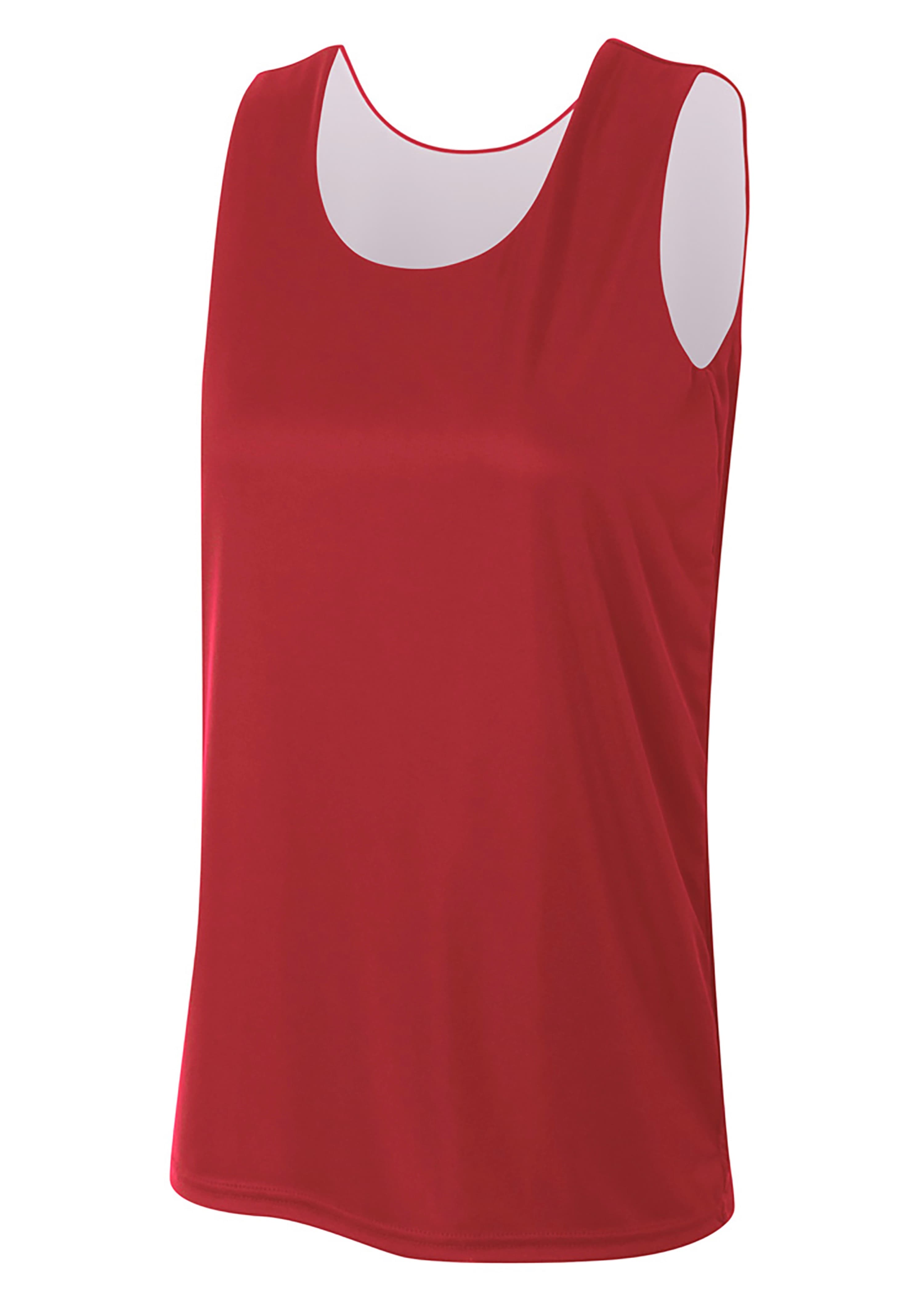 A4 Reversible Jump Jersey - CARDINAL/WHITE - front