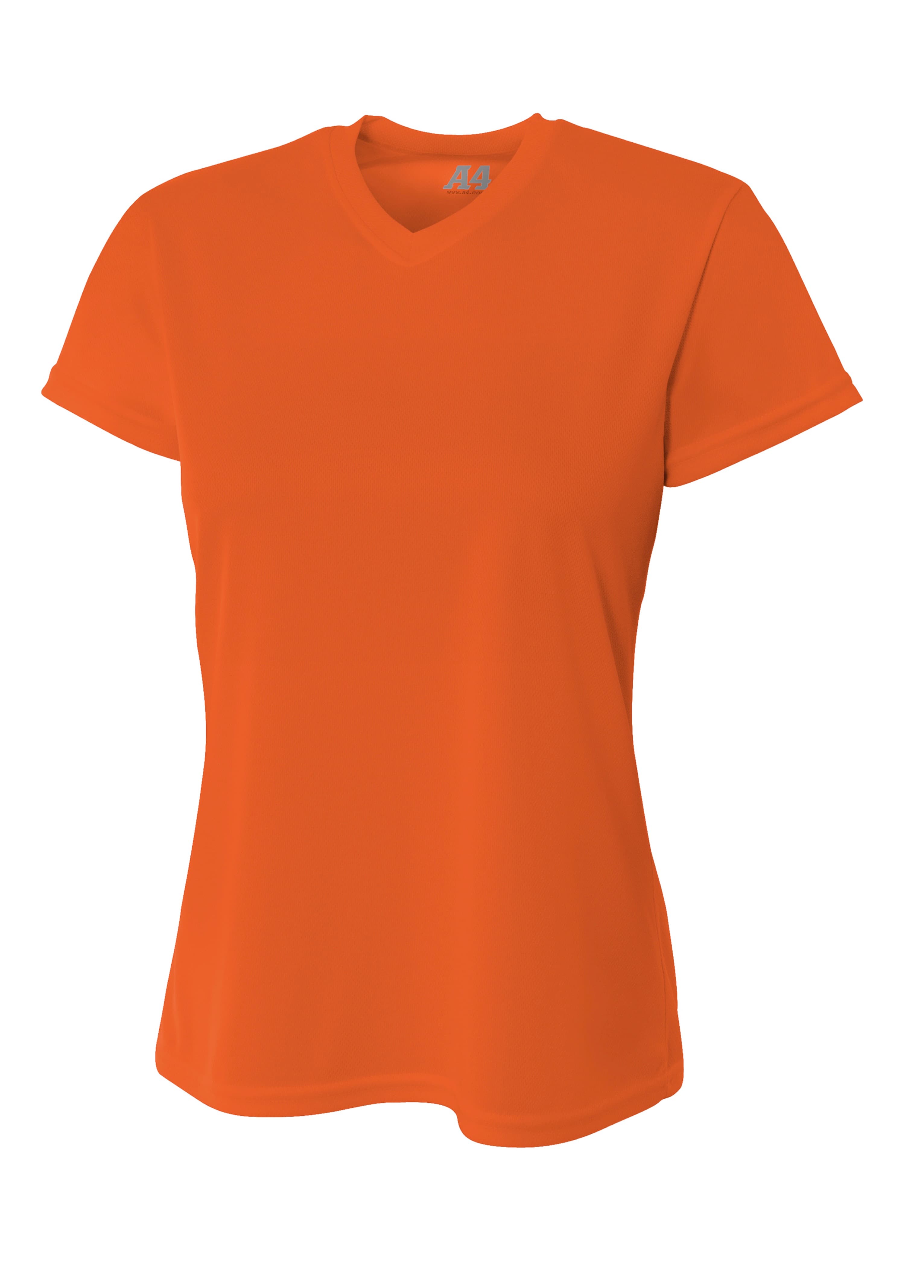 A4 Short Sleeve V-Neck Bird's Eye Mesh Tee