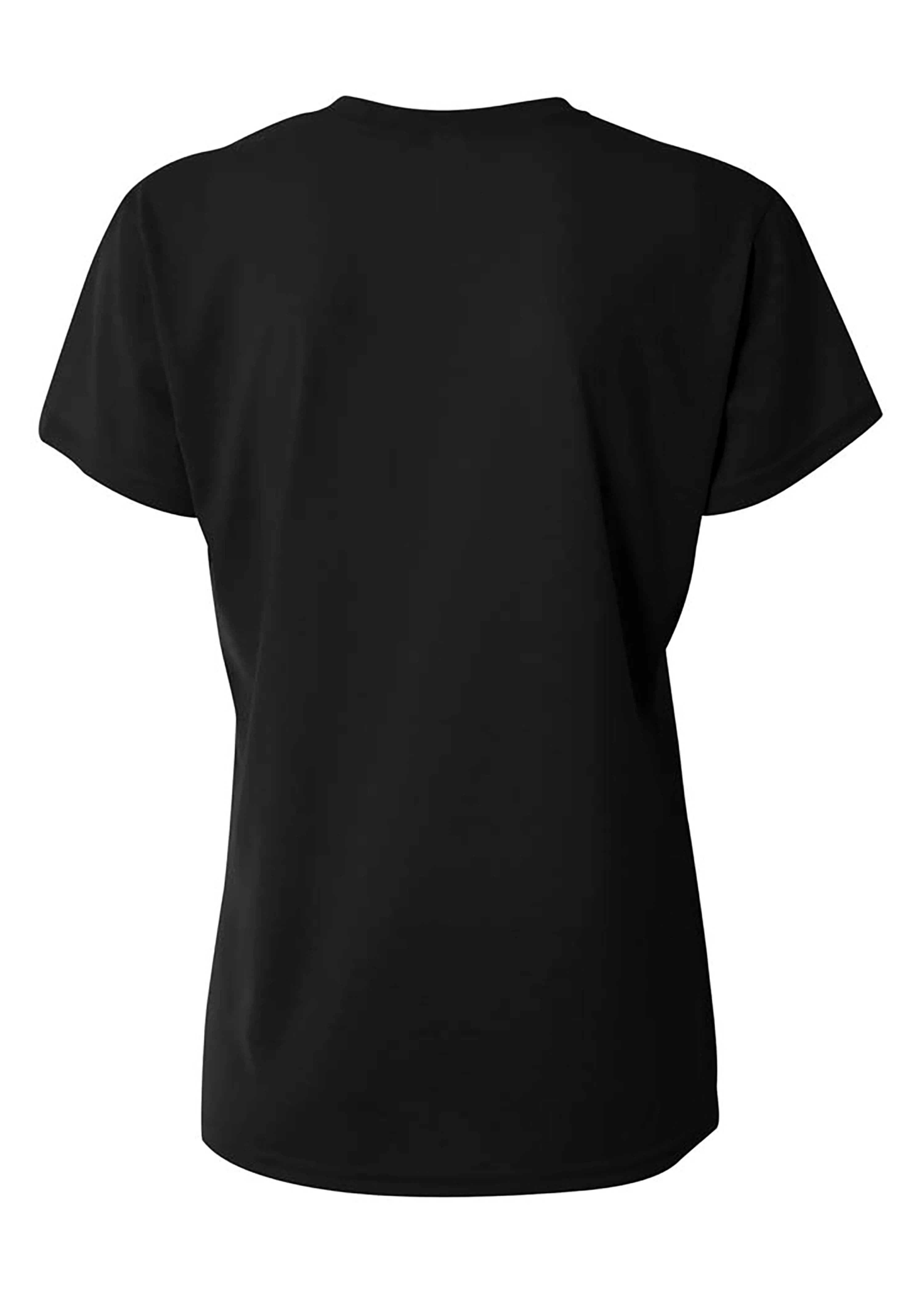 A4 Spun Poly Tee - BLACK - back