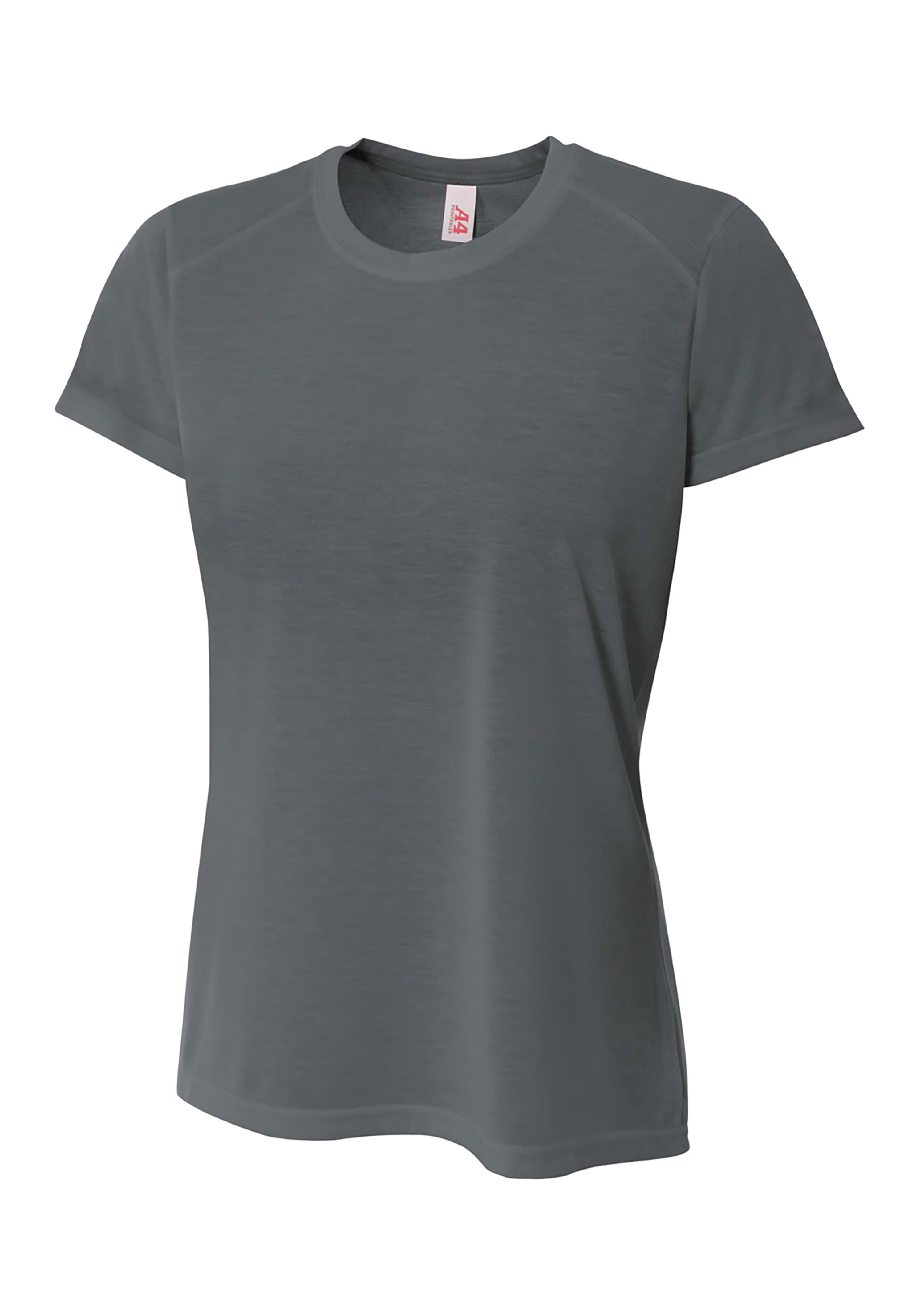 A4 Spun Poly Tee - GRAPHITE - front