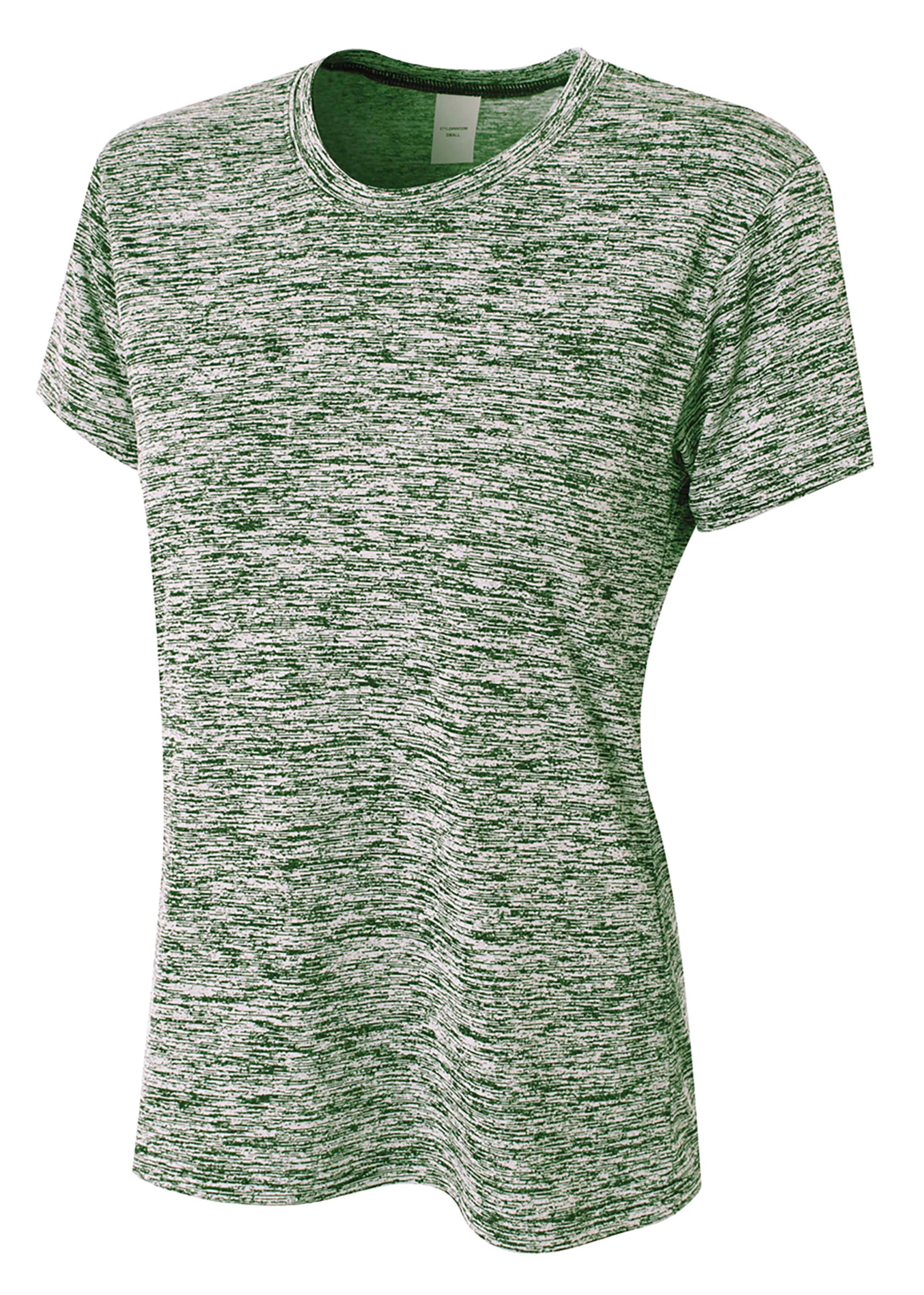 A4 Space Dye Tech Tee - FOREST - front