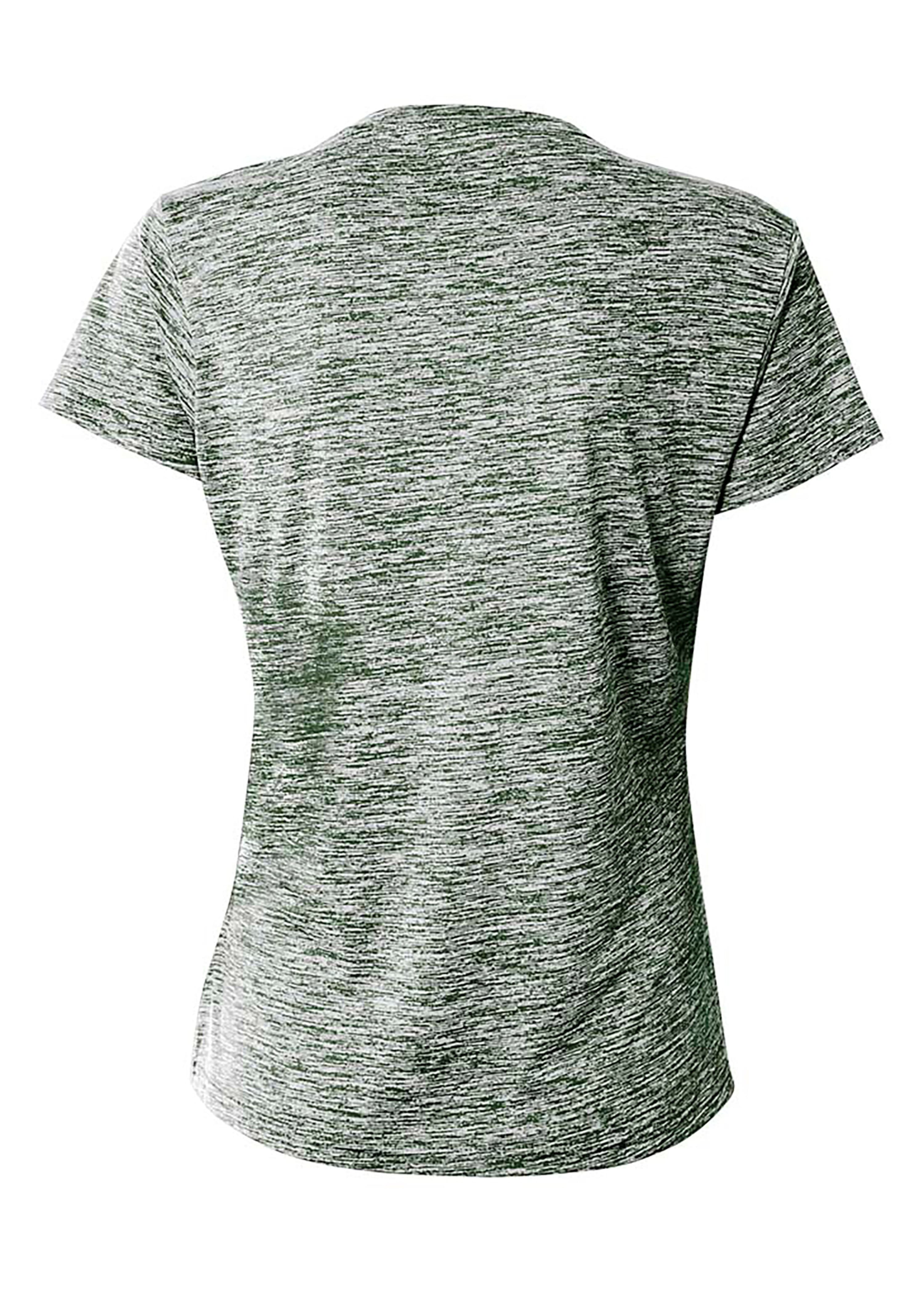 A4 Space Dye Tech Tee - FOREST - back