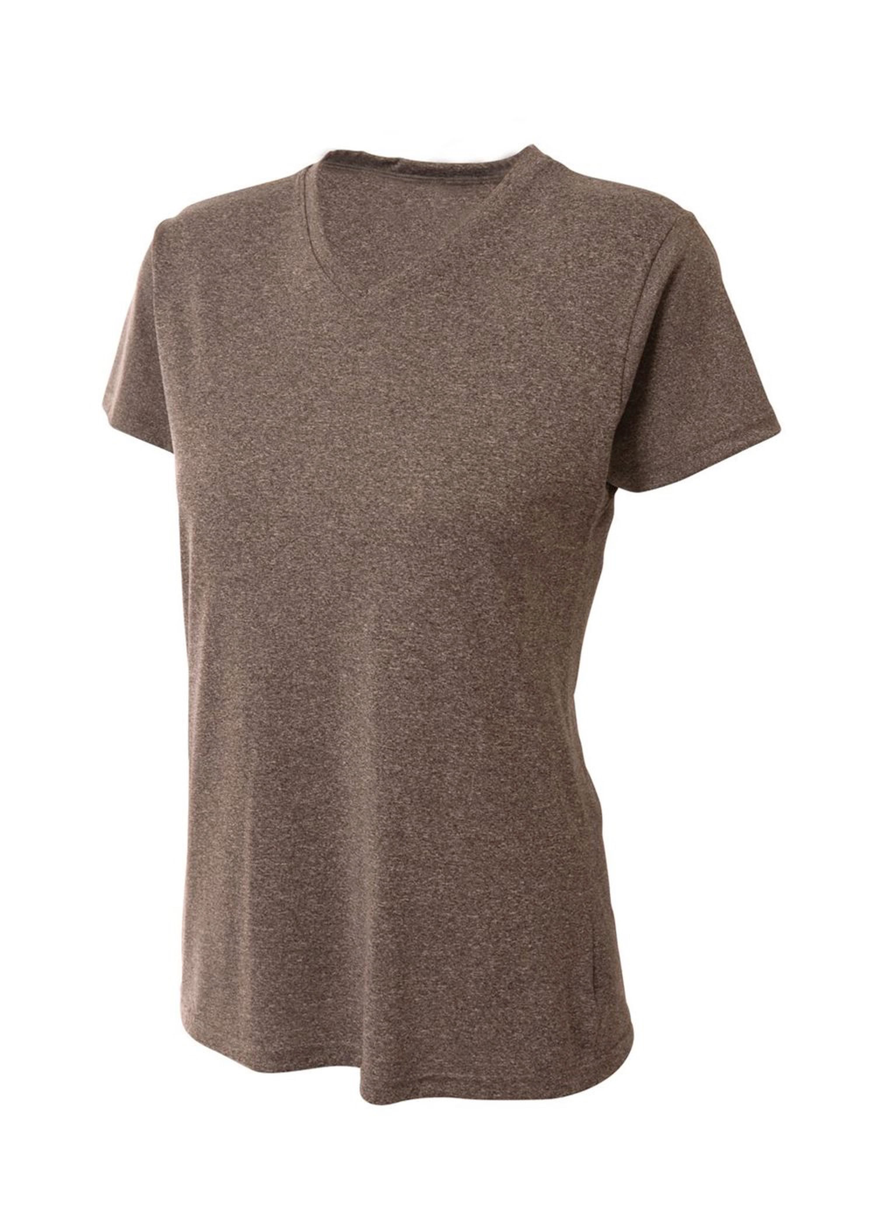 A4 Topflight Heather Tee - CHARCOAL - front