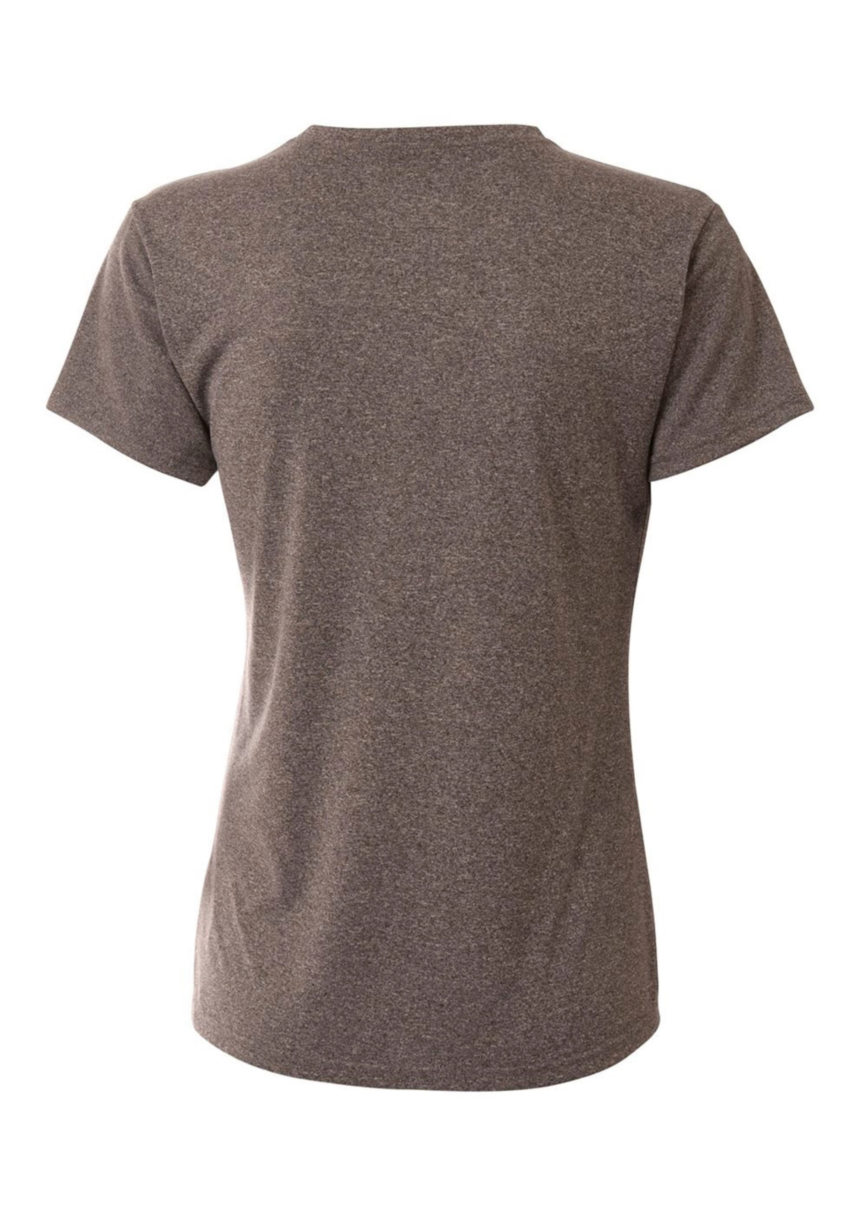 A4 Topflight Heather Tee - CHARCOAL - back