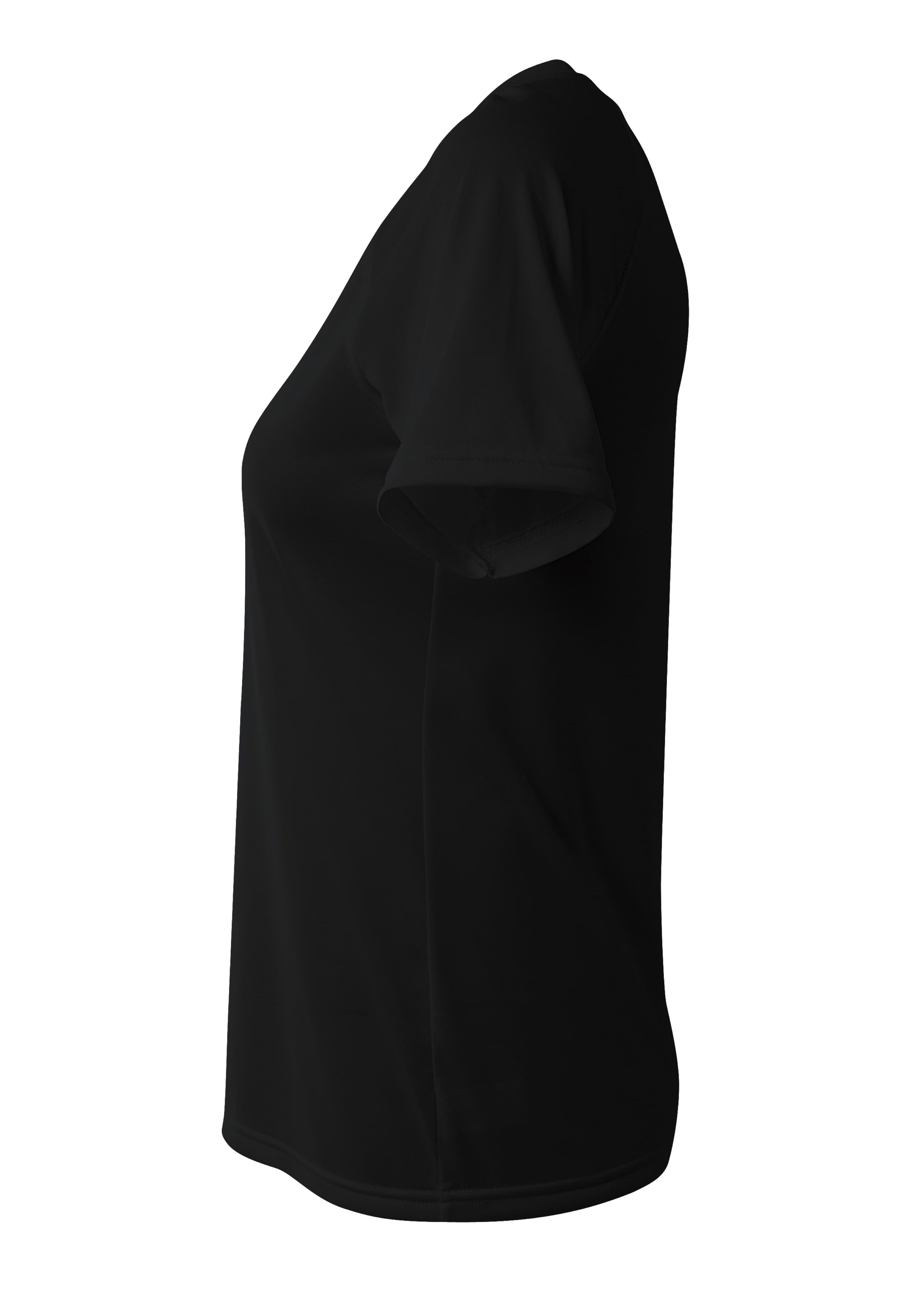 A4 SureColor Short Sleeve Cationic Tee - BLACK - side