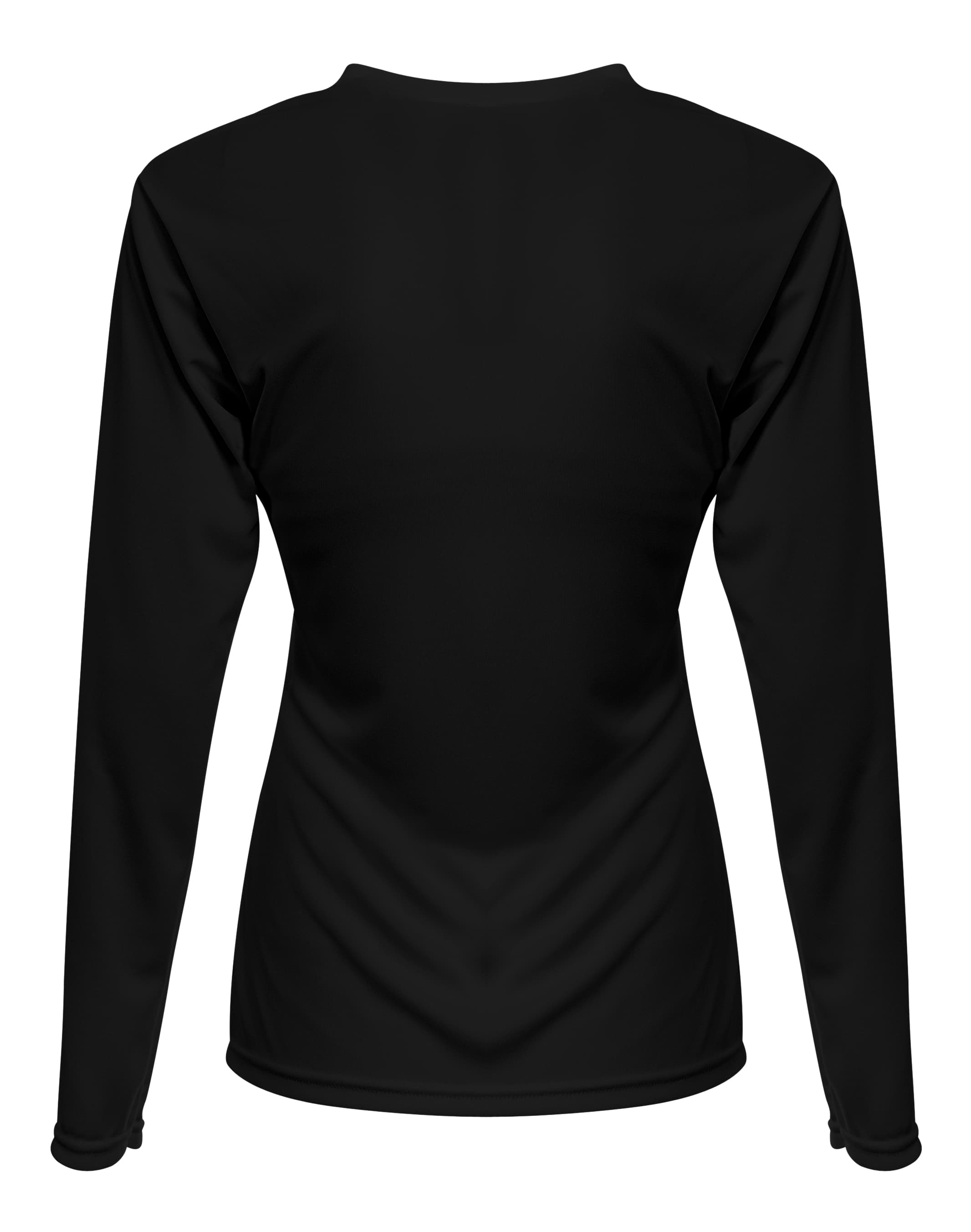 A4 Women's Sprint Long Sleeve Tee - BLACK - back