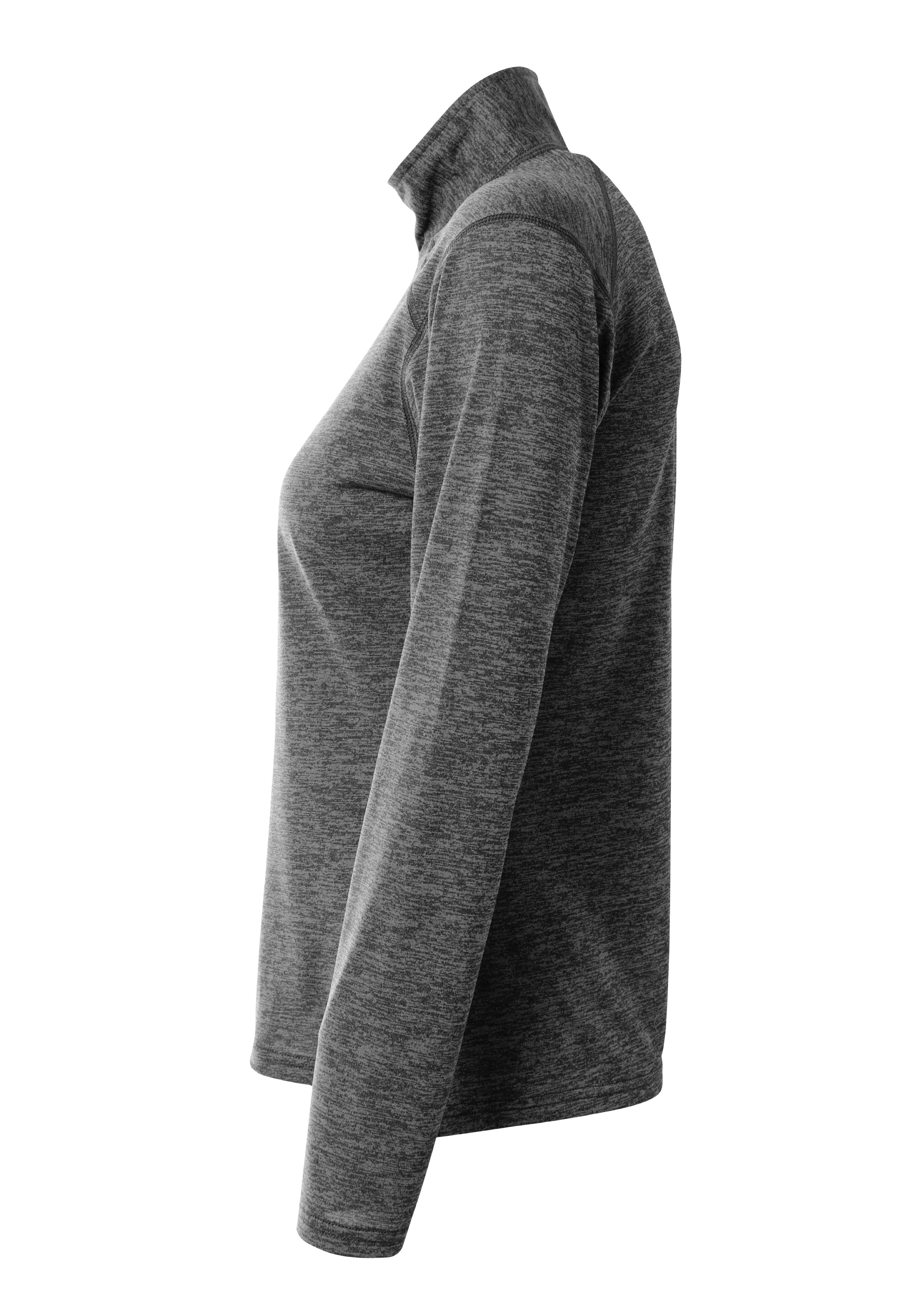 A4 Women's Inspire Quarter Zip - CHARCOAL - side