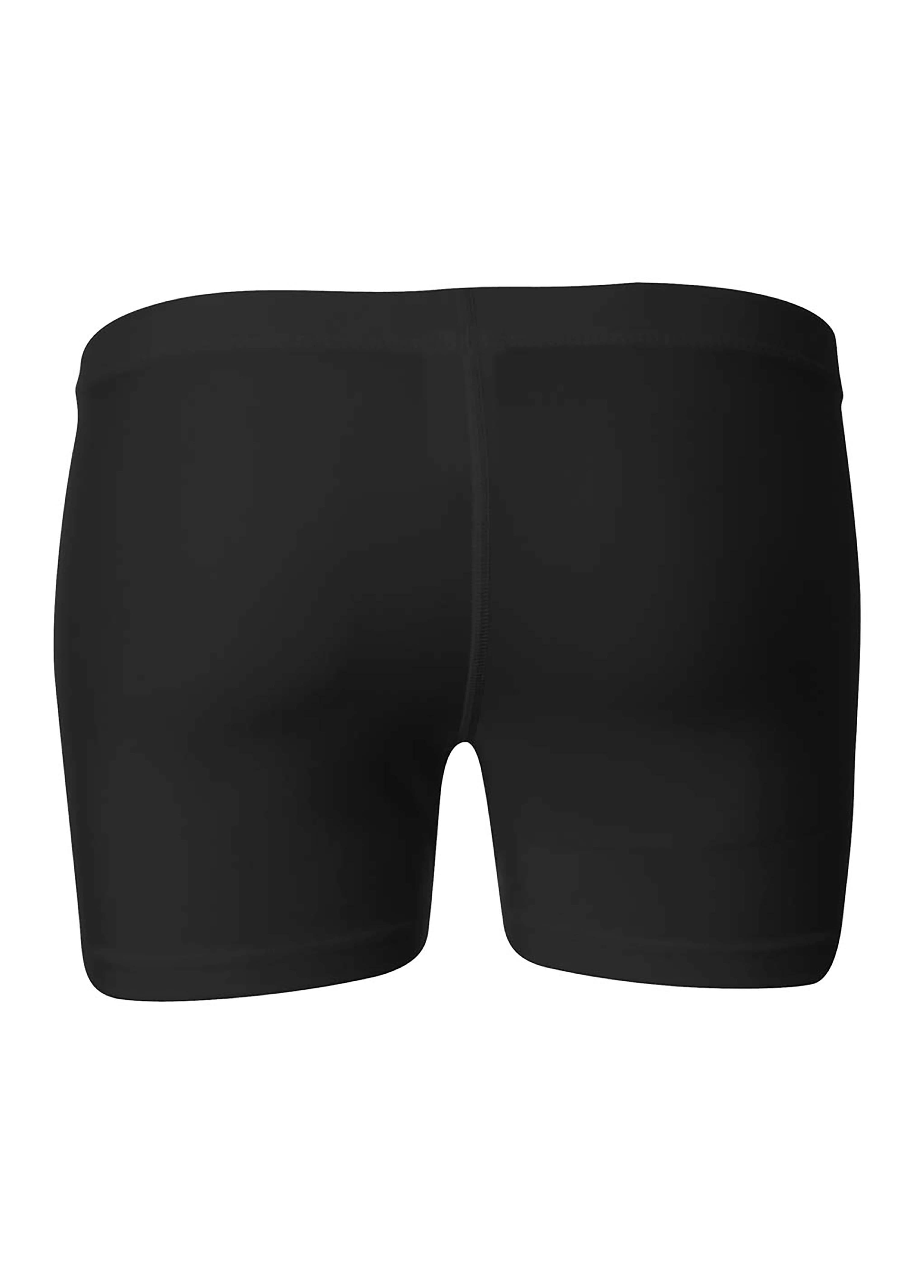 A4 4" Compression Short - BLACK - back