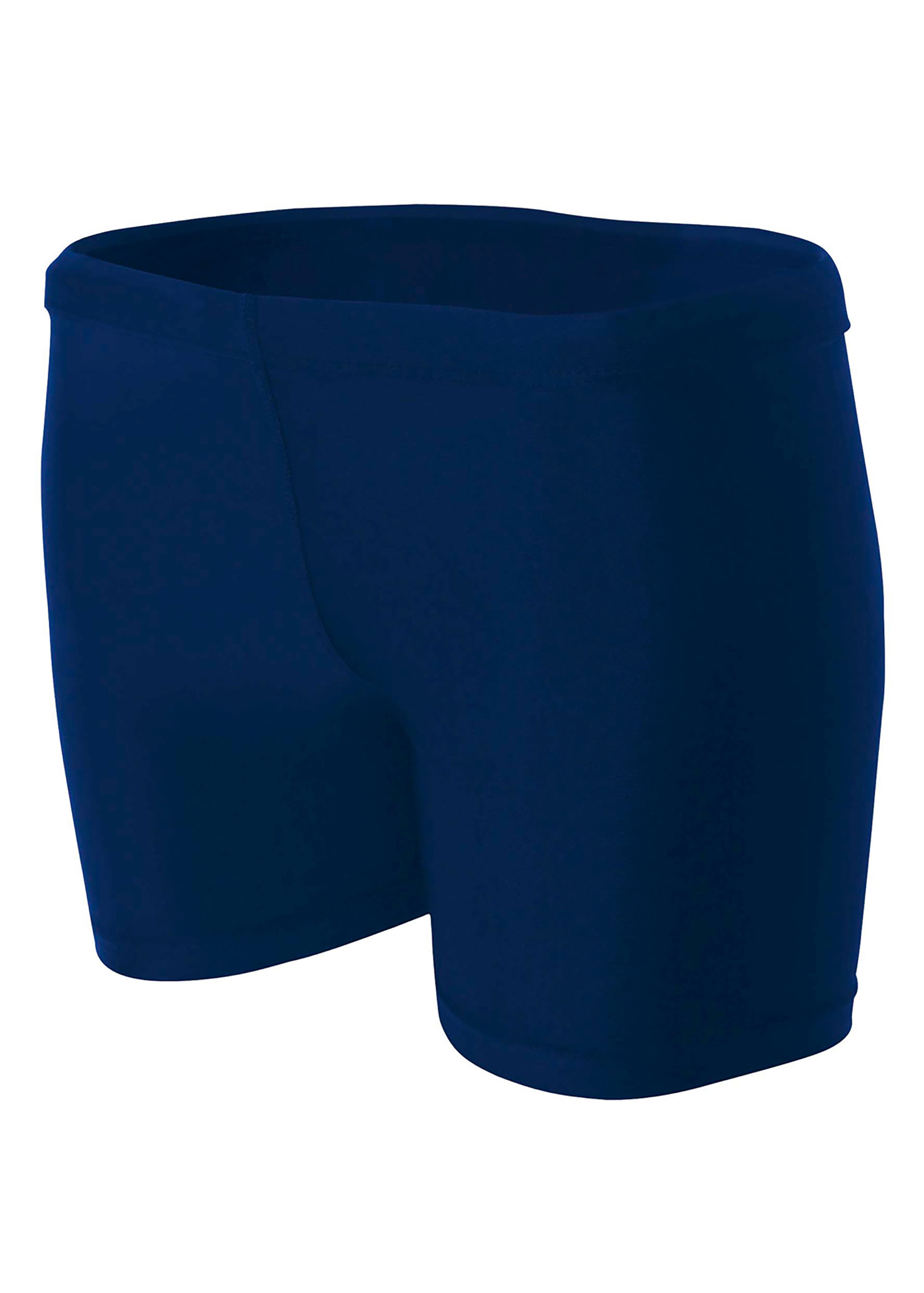 A4 4" Compression Short - NAVY - front