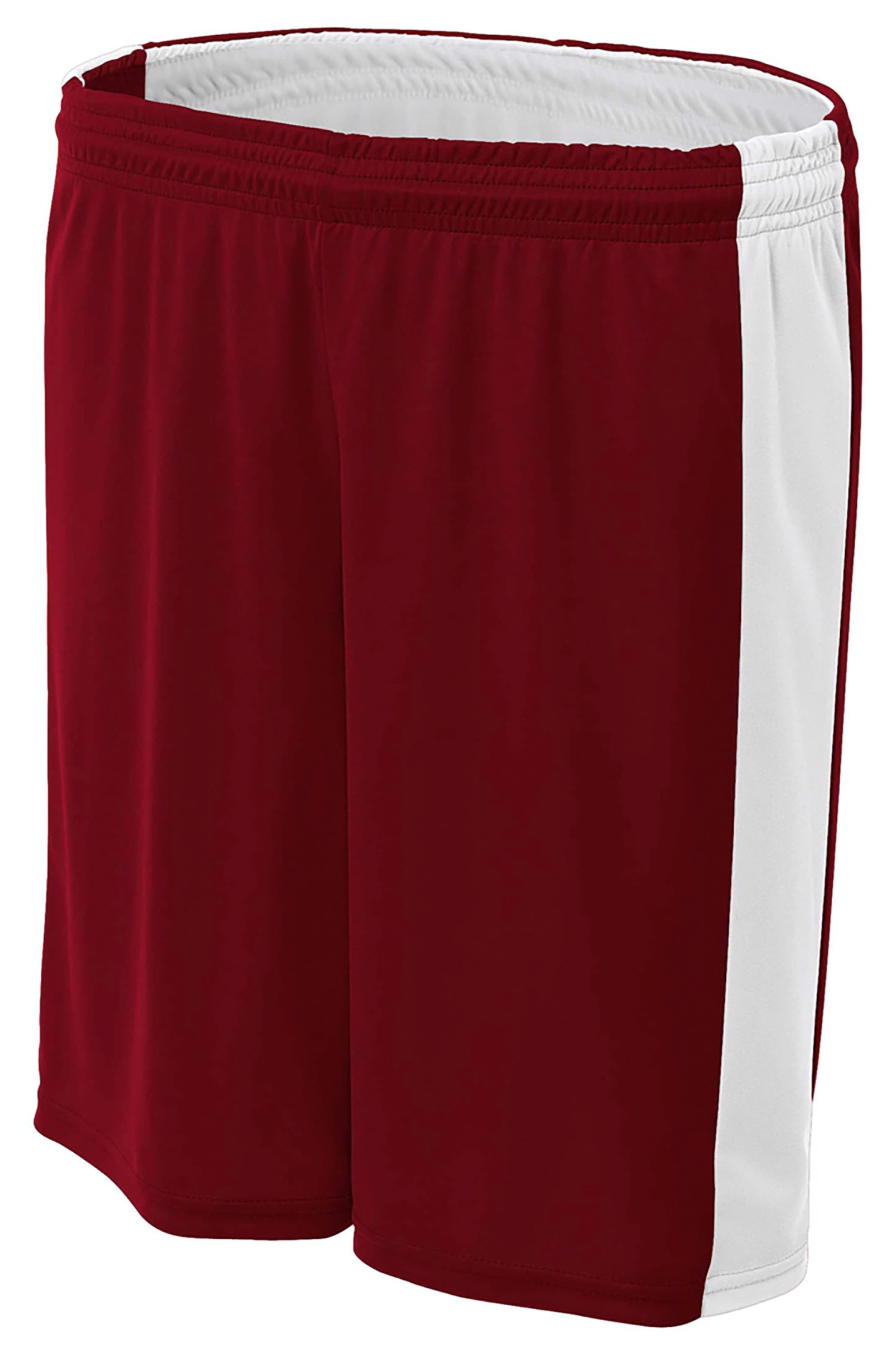 A4 6" Women's Reversible Moisture Managemen - CARDINAL/WHITE - front