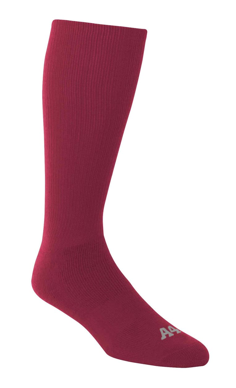 A4 Multi-Sport Tube Sock - CARDINAL - front
